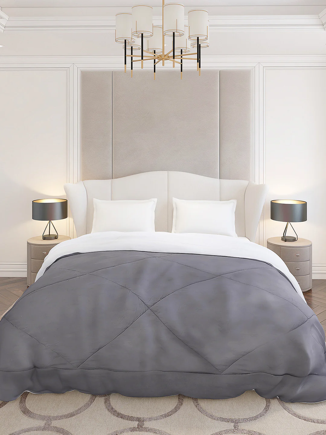 Solid Double Bed 210 GSM Comforter Ava for Mild Winter (Weight 0.9 kg) - Image 2