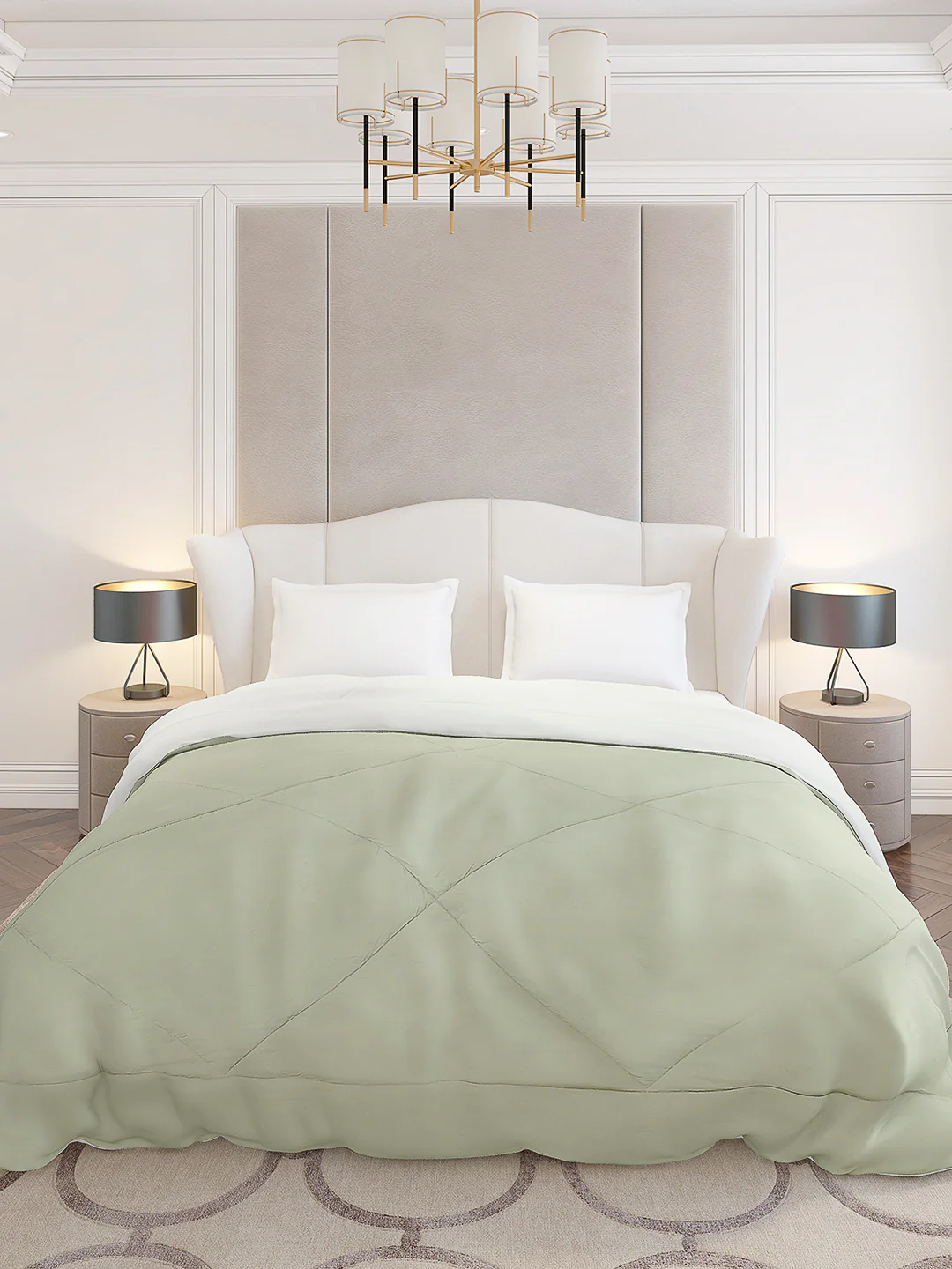 Solid Double Bed 210 GSM Comforter Ava for Mild Winter (Weight 0.9 kg) - Image 2