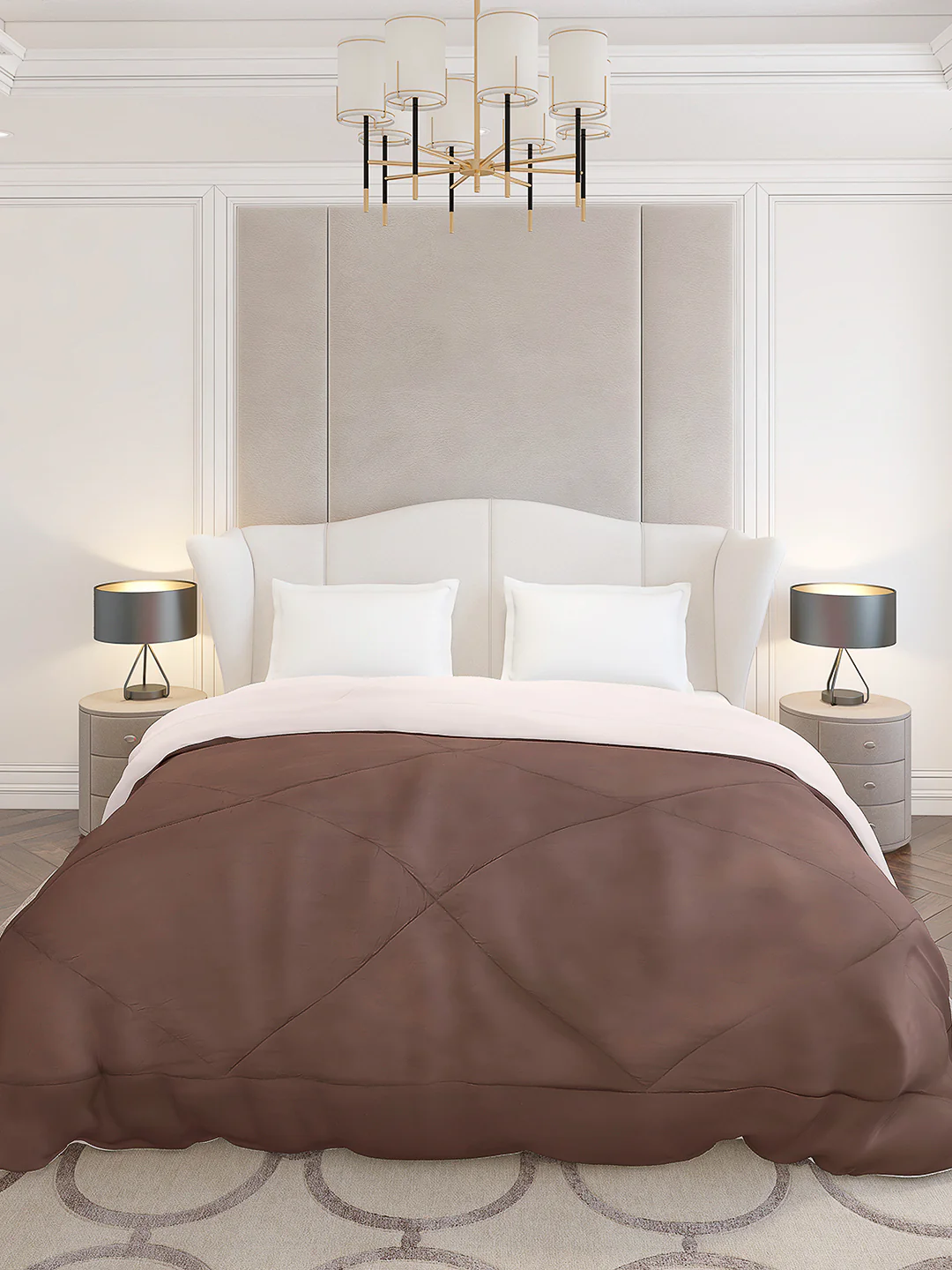 Solid Double Bed 210 GSM Comforter Ava for Mild Winter (Weight 0.9 kg) - Image 2