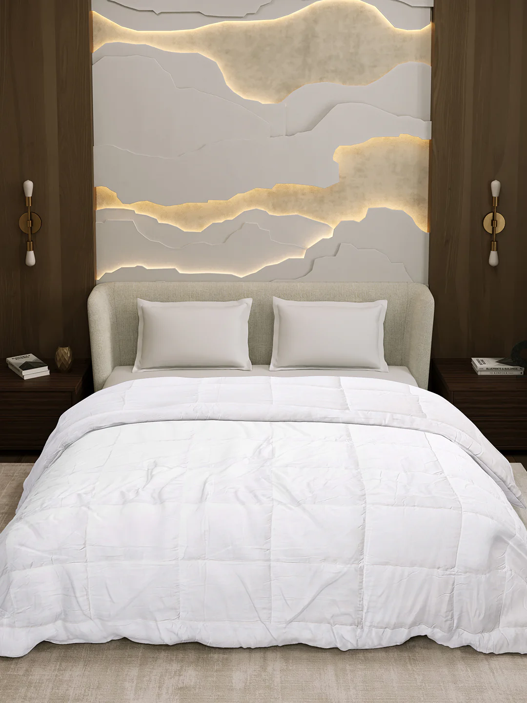 Solid Double Bed 233 GSM Comforter for AC Room (Microgel) - Image 3