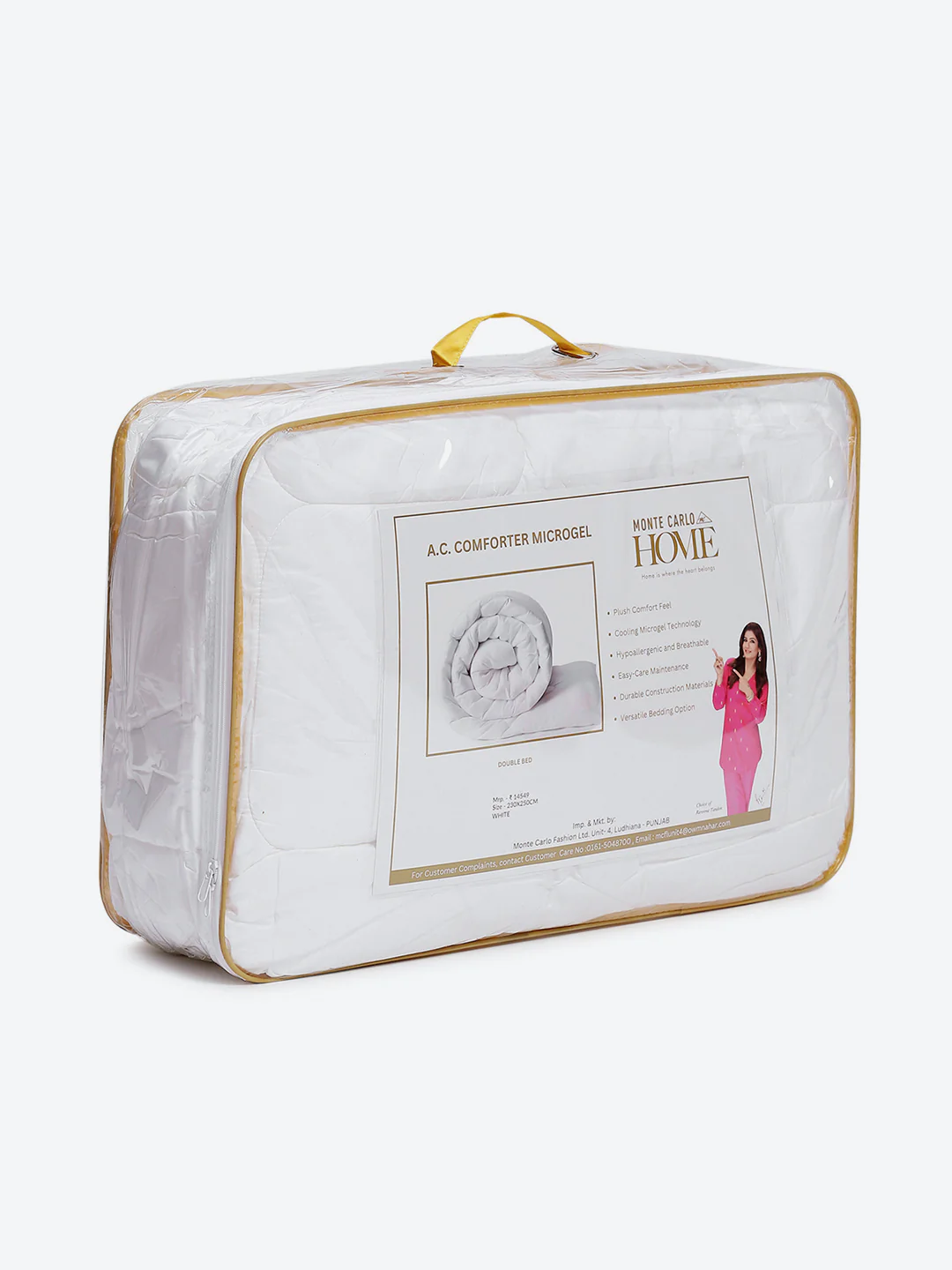 Solid Double Bed 233 GSM Comforter for AC Room (Microgel) - Image 8