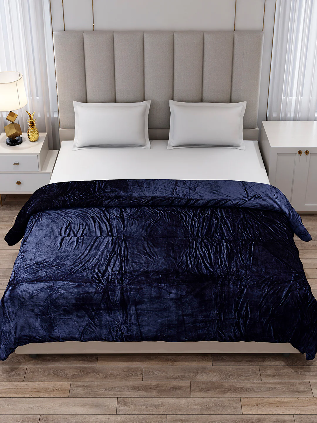 Solid Double Bed 300 GSM Blanket for AC Room - (Fusion) - Image 2