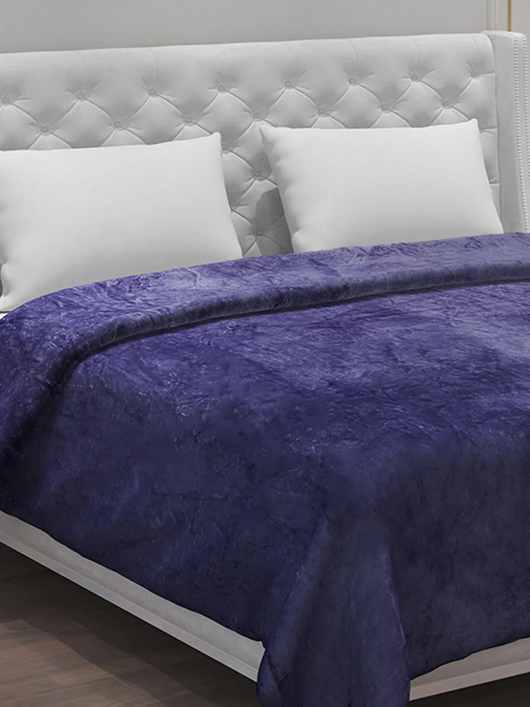 Solid 100% Polyester Double Bed Blanket for AC Room - Image 4