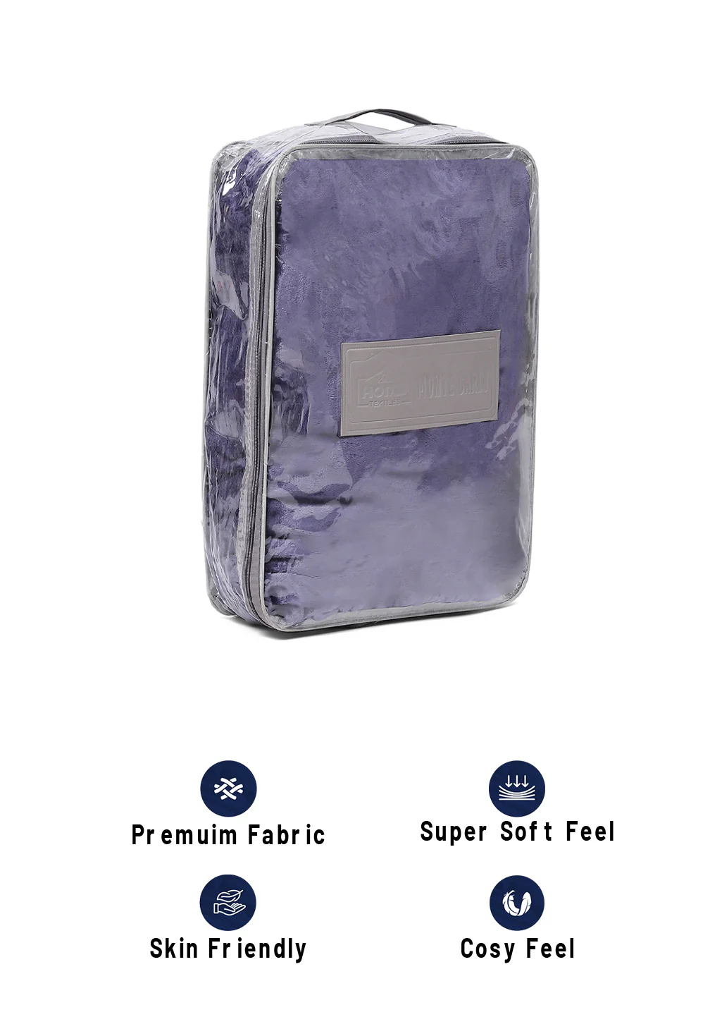 Solid 100% Polyester Double Bed Blanket for AC Room - Image 8