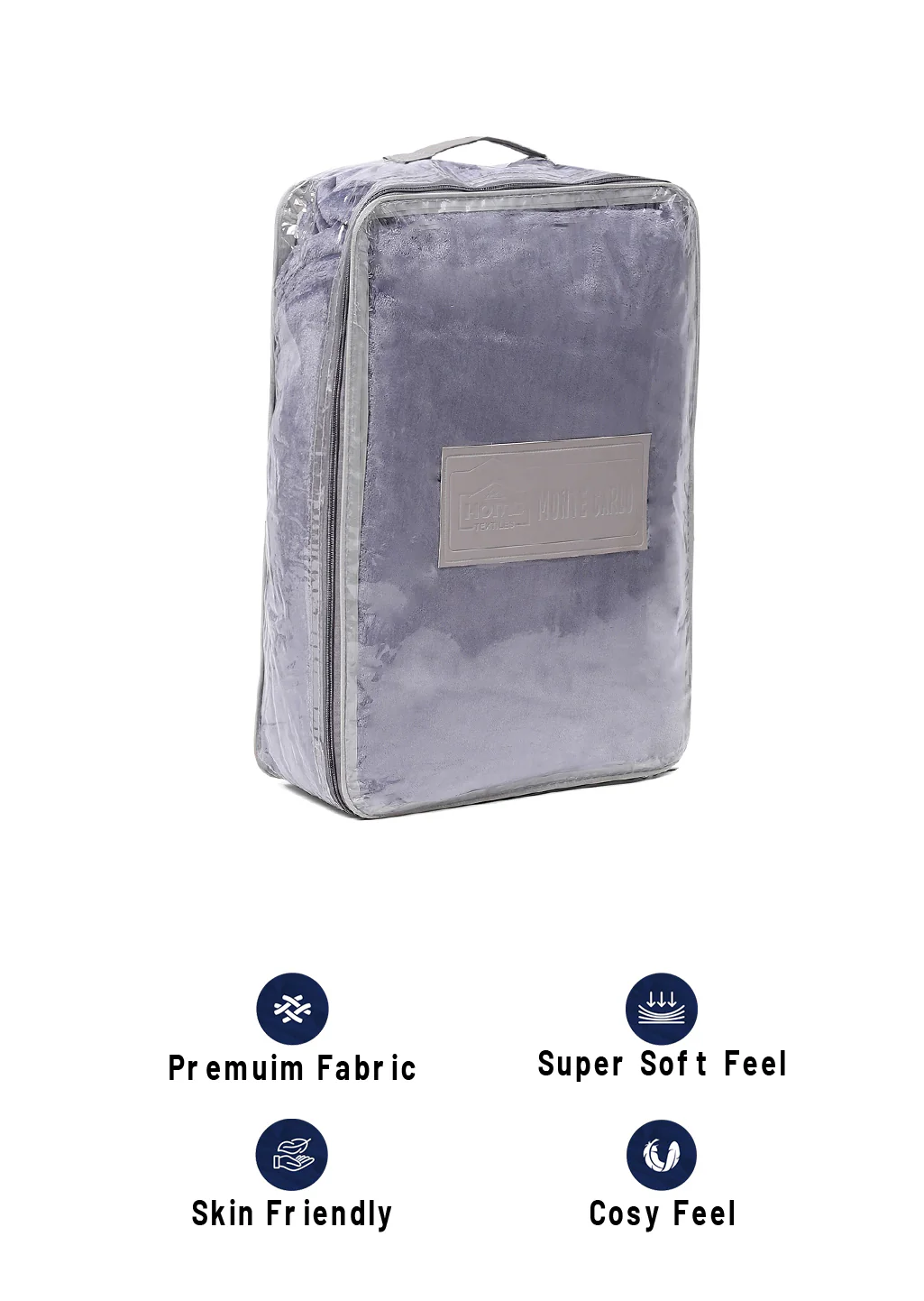 Solid 100% Polyester Double Bed Blanket for AC Room - Image 8