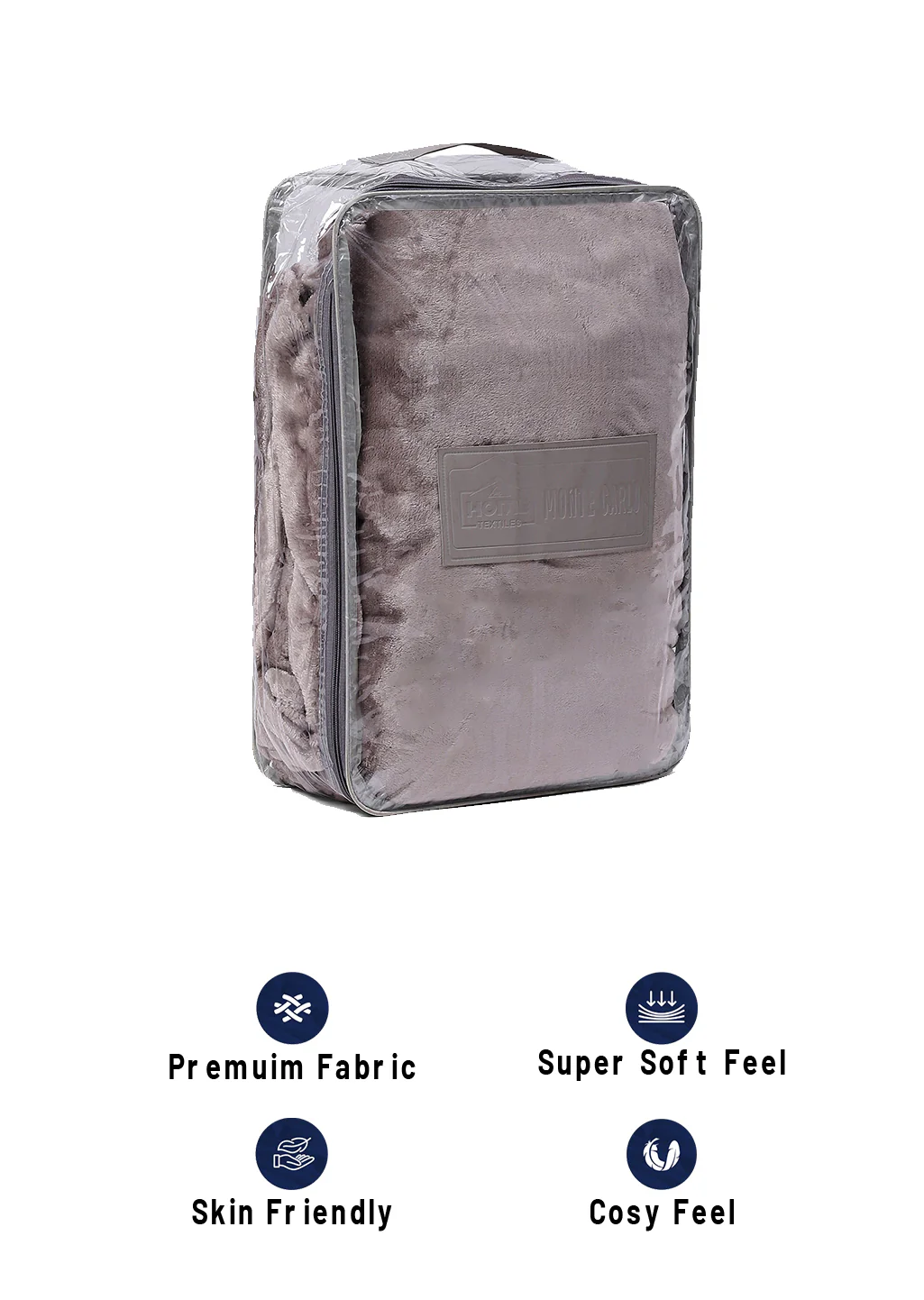 Solid 100% Polyester Double Bed Blanket for AC Room - Image 8