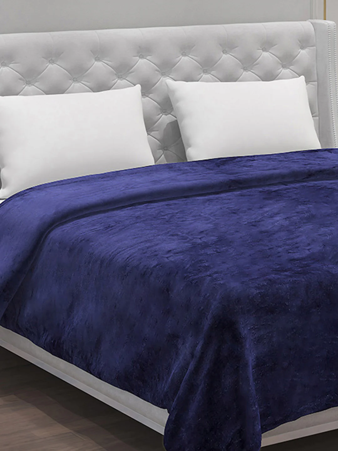 Solid 100% Polyester Double Bed Blanket for AC Room - Image 4