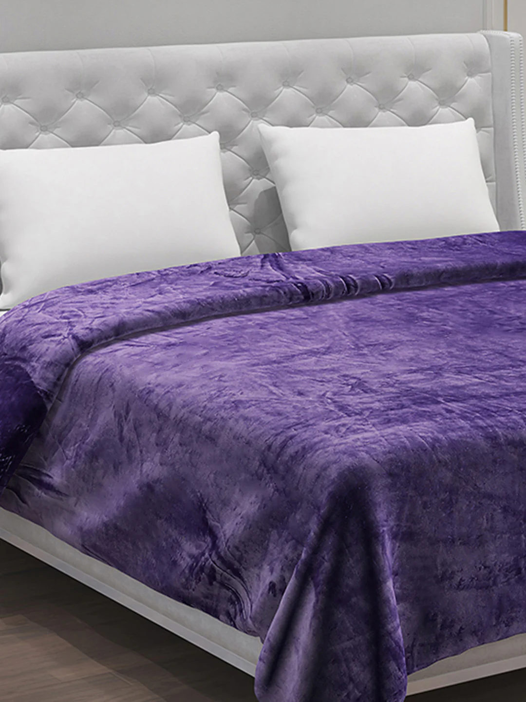 Solid 100% Polyester Double Bed Blanket for AC Room - Image 4