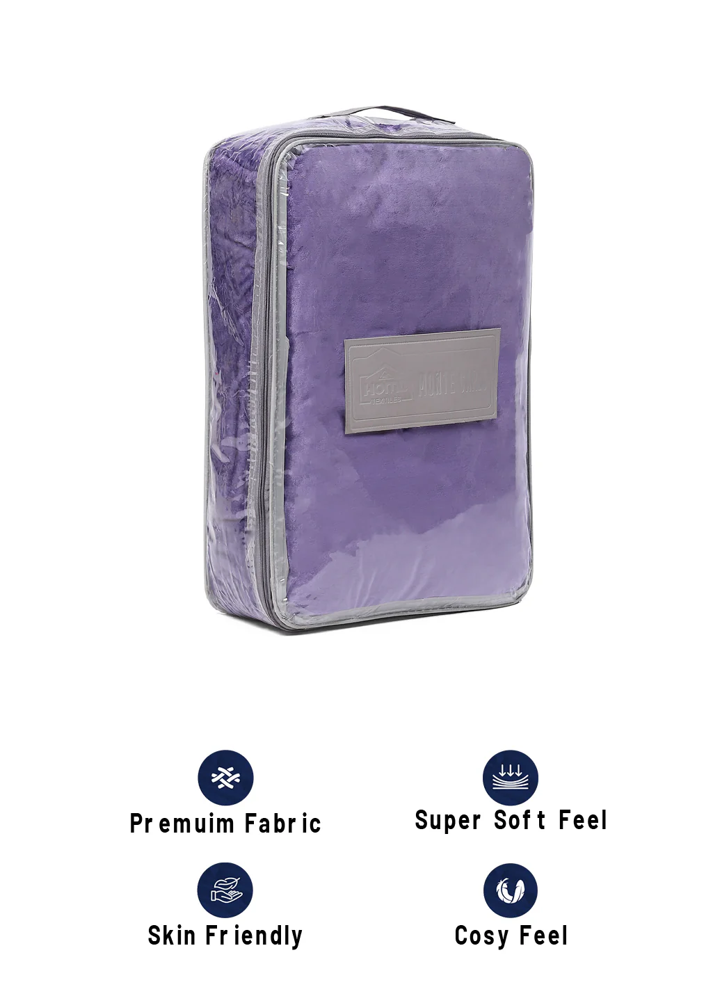 Solid 100% Polyester Double Bed Blanket for AC Room - Image 8