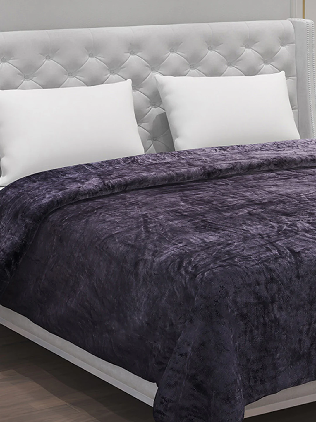 Solid 100% Polyester Double Bed Blanket for AC Room - Image 4