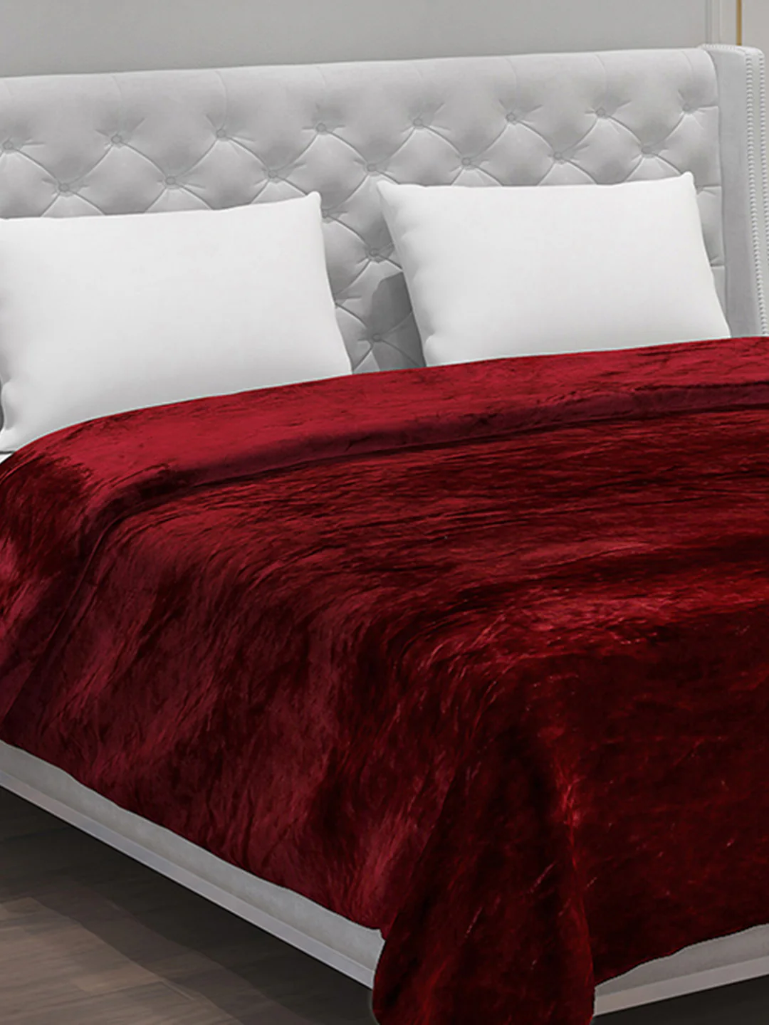 Solid 100% Polyester Double Bed Blanket for AC Room - Image 4