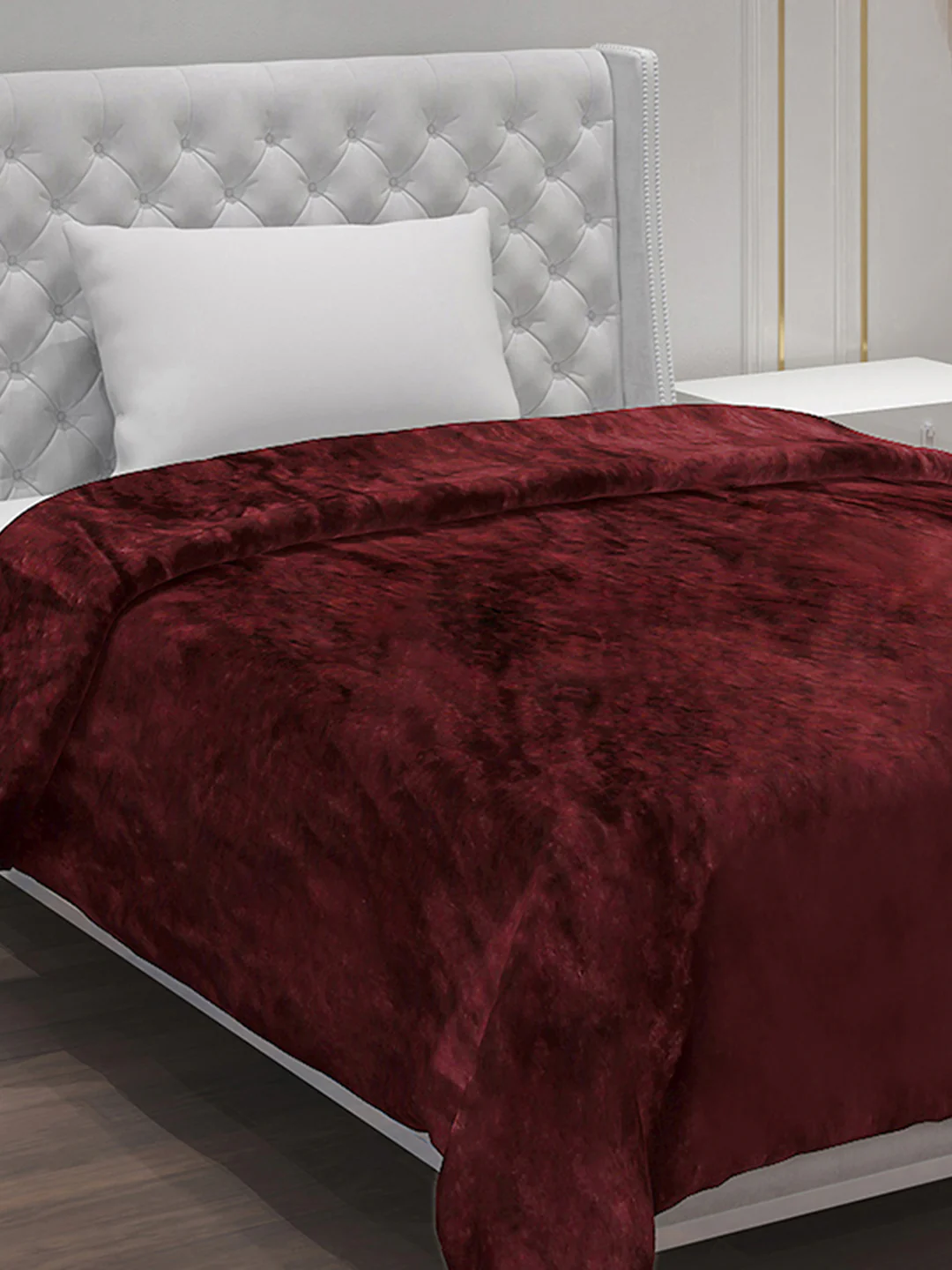 Solid 100% Polyester Single Bed Blanket for AC Room - Image 4