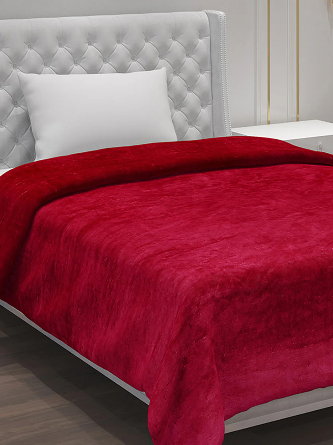 Solid 100% Polyester Single Bed Blanket for AC Room - Image 4