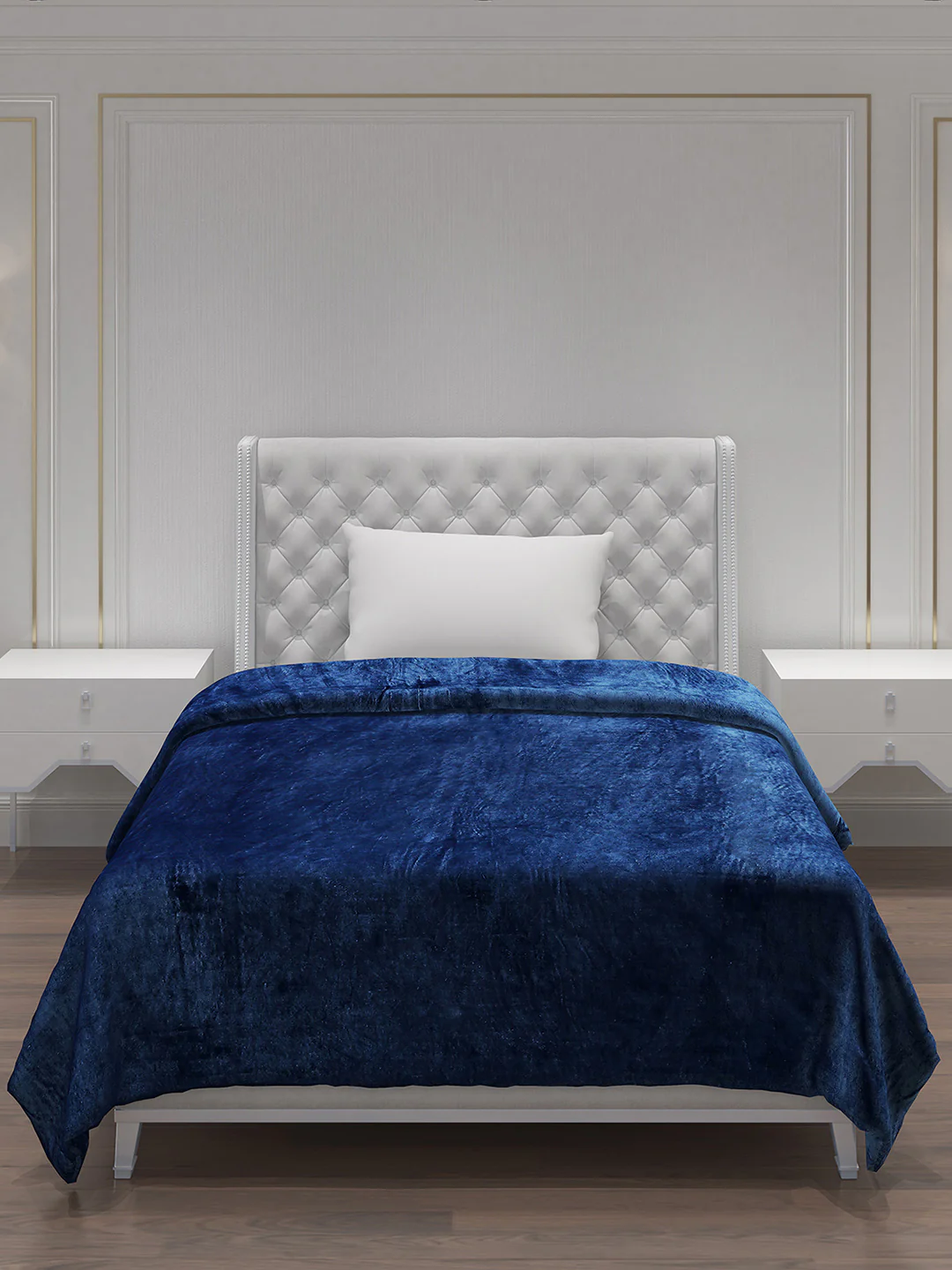 Solid 100% Polyester Single Bed Blanket for AC Room - Image 3
