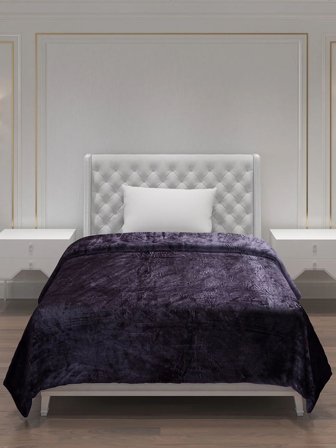 Solid 100% Polyester Single Bed Blanket for AC Room - Image 3