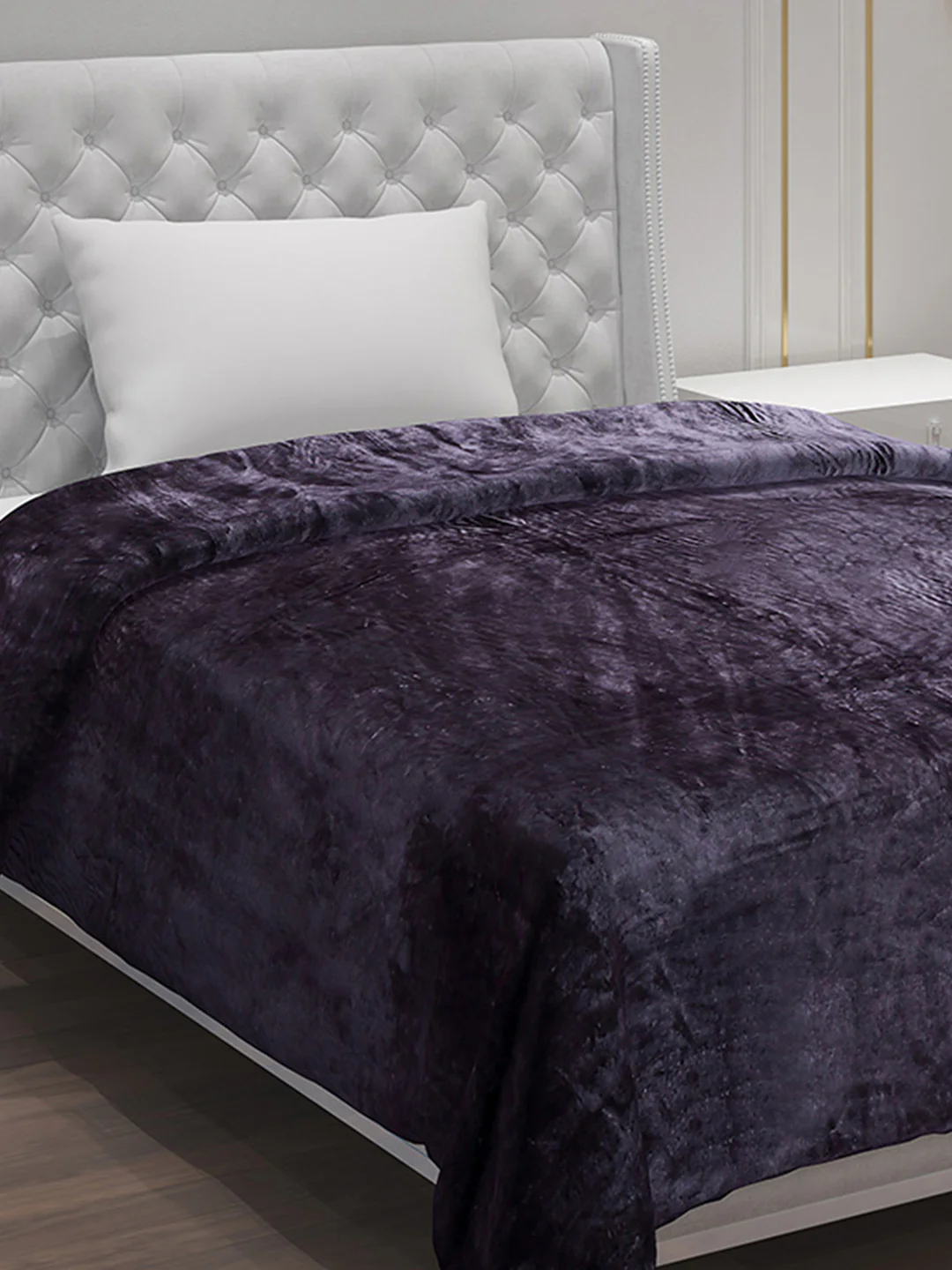 Solid 100% Polyester Single Bed Blanket for AC Room - Image 4