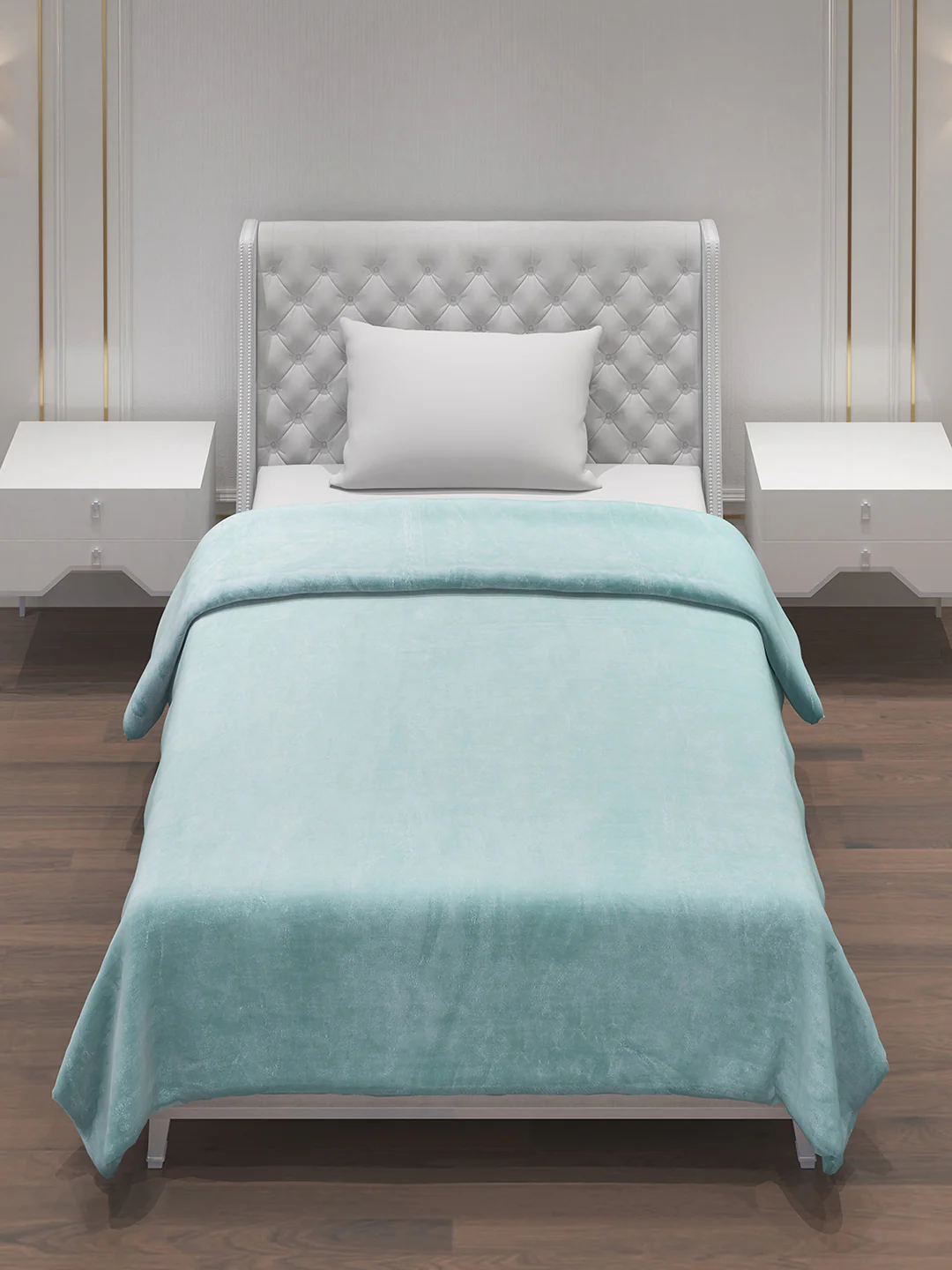 Solid 100% Polyester Single Bed Blanket for AC Room - Image 2
