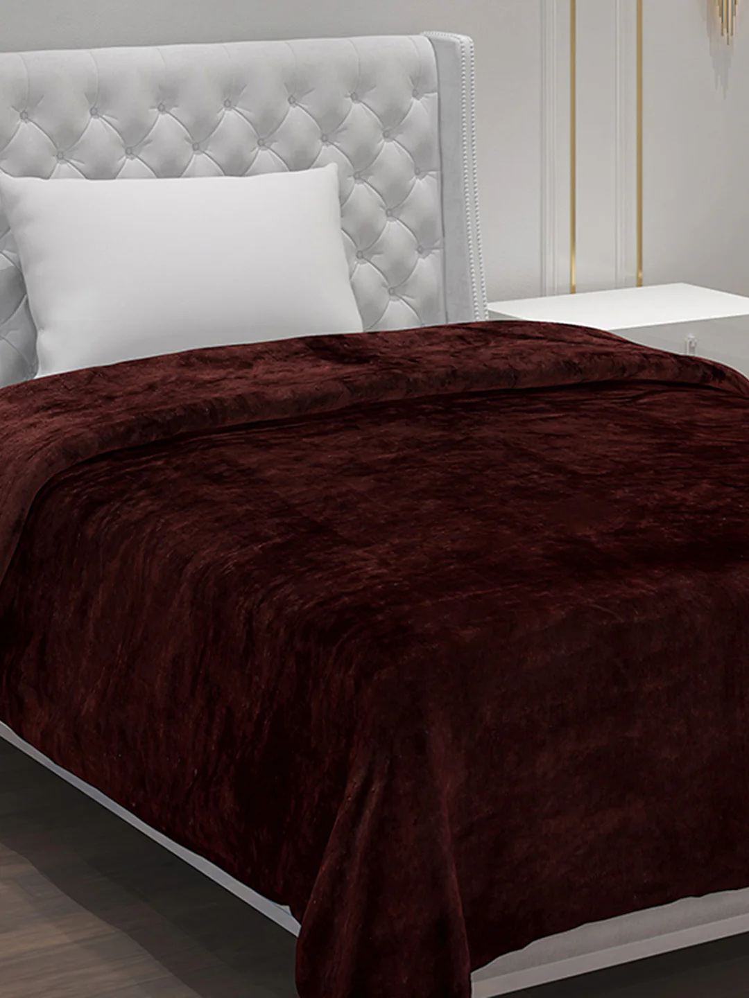 Solid 100% Polyester Single Bed Blanket for AC Room - Image 4