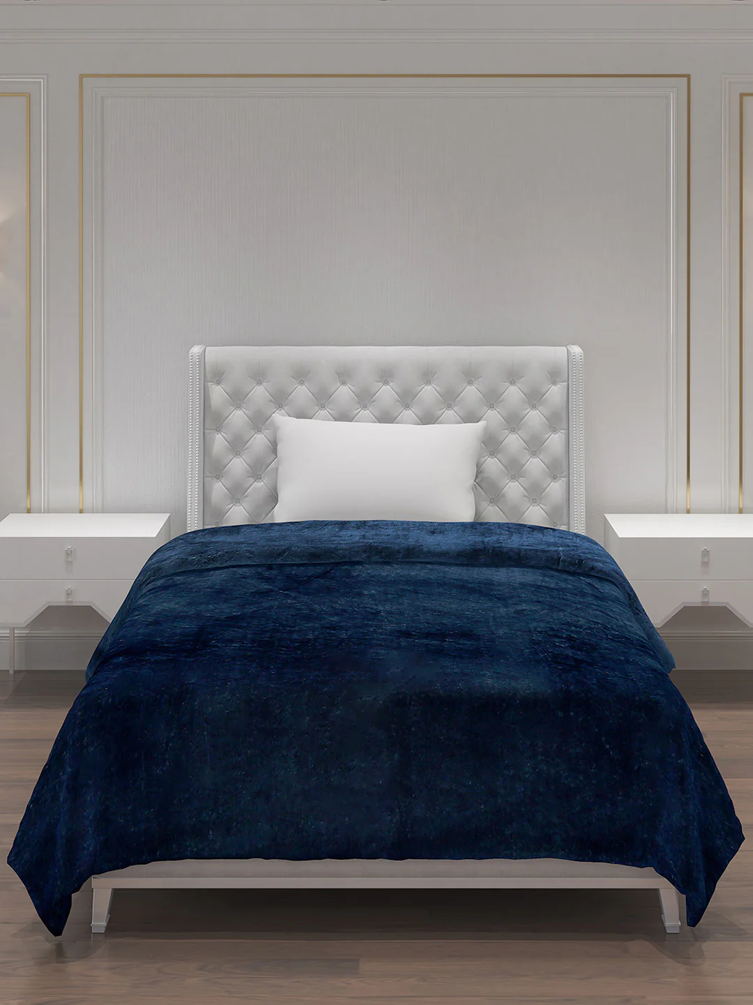 Solid 100% Polyester Single Bed Blanket for AC Room - Image 3