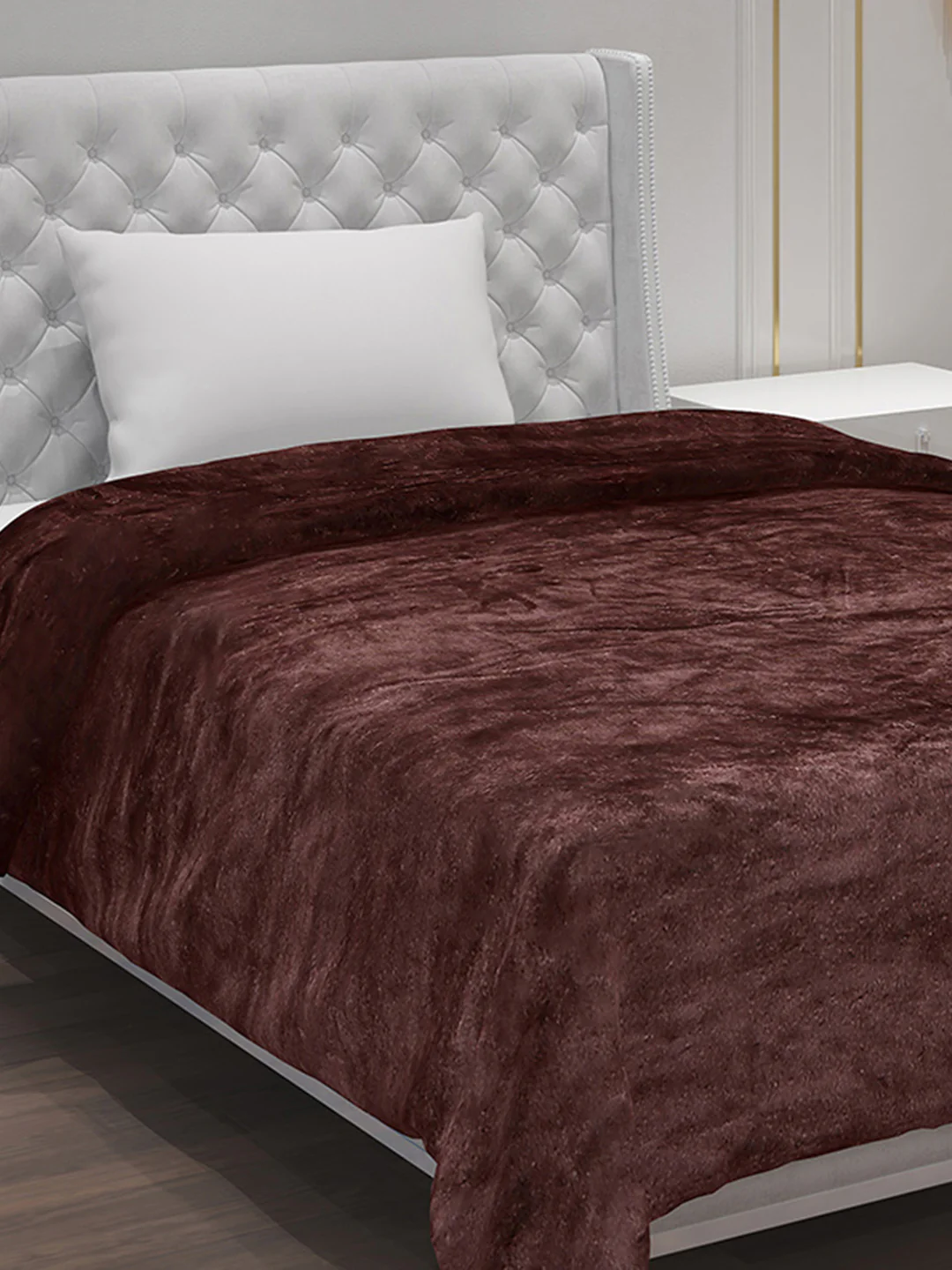 Solid 100% Polyester Single Bed Blanket for AC Room - Image 4
