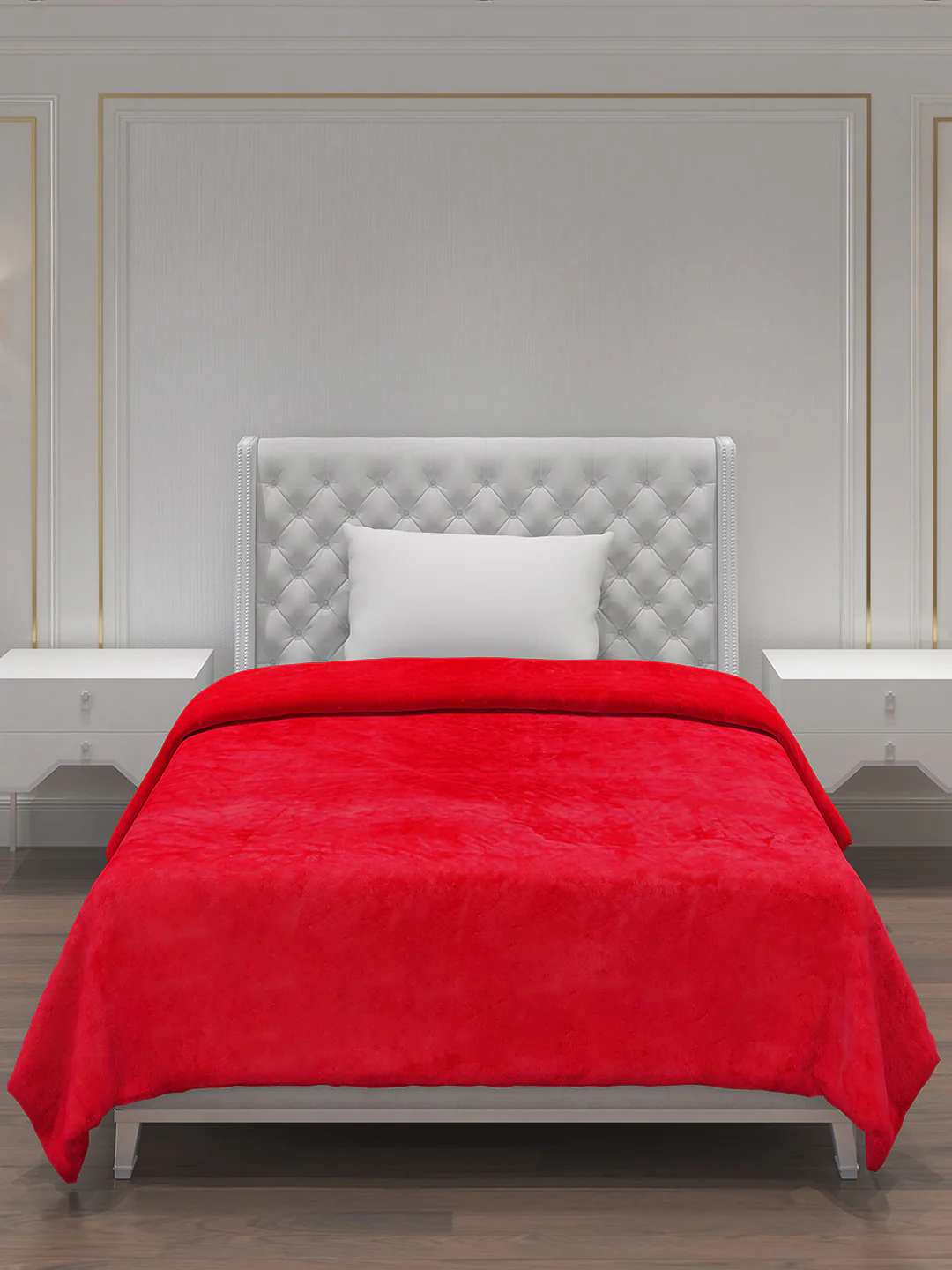 Solid 100% Polyester Single Bed Blanket for AC Room - Image 3