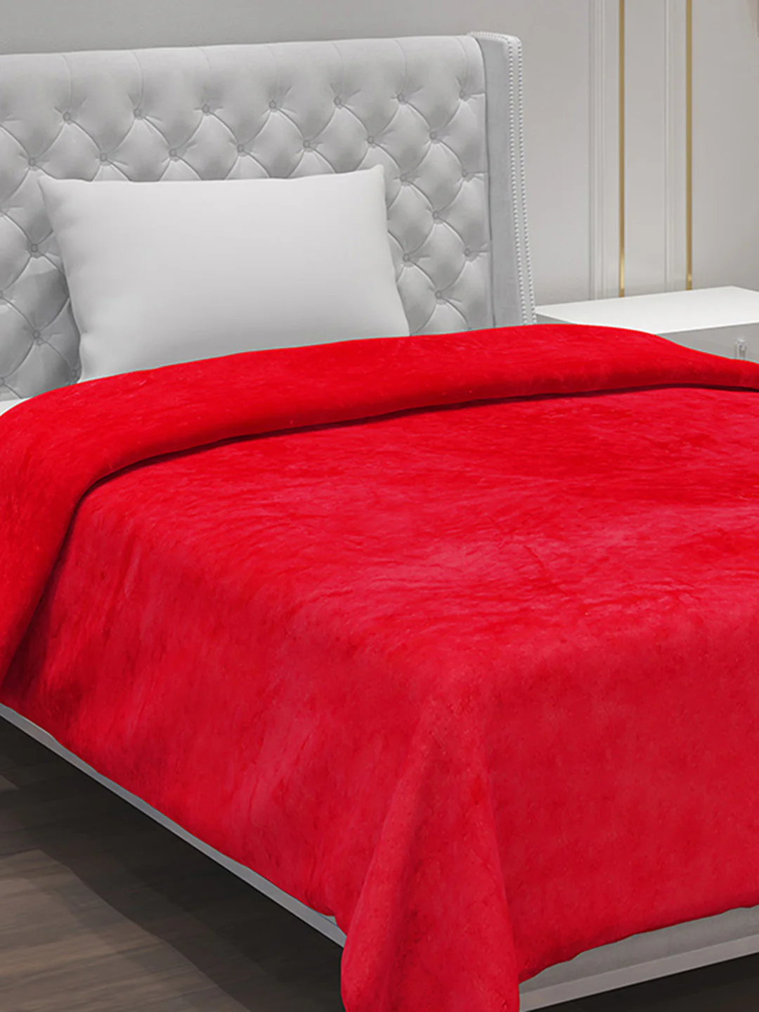 Solid 100% Polyester Single Bed Blanket for AC Room - Image 4