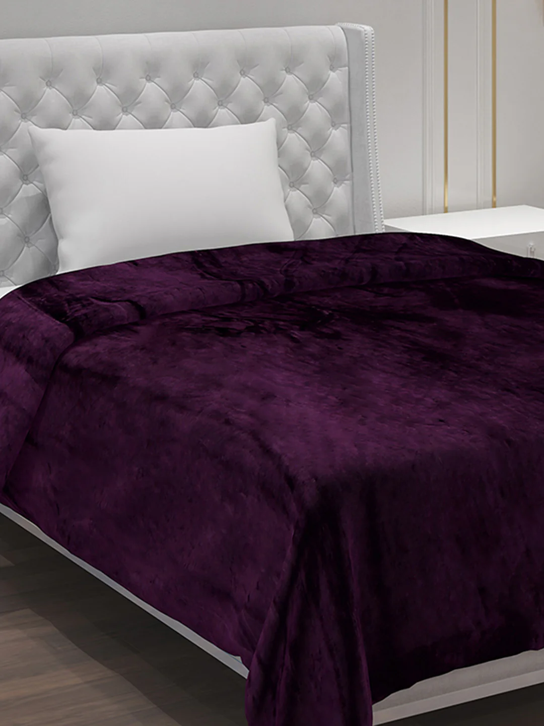 Solid 100% Polyester Single Bed Blanket for AC Room - Image 4