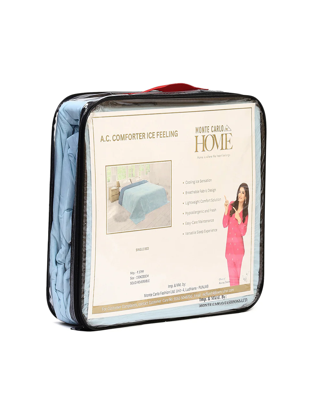 Solid Single Bed 110 GSM Comforter for AC Room - (Icefelgsb) - Image 12