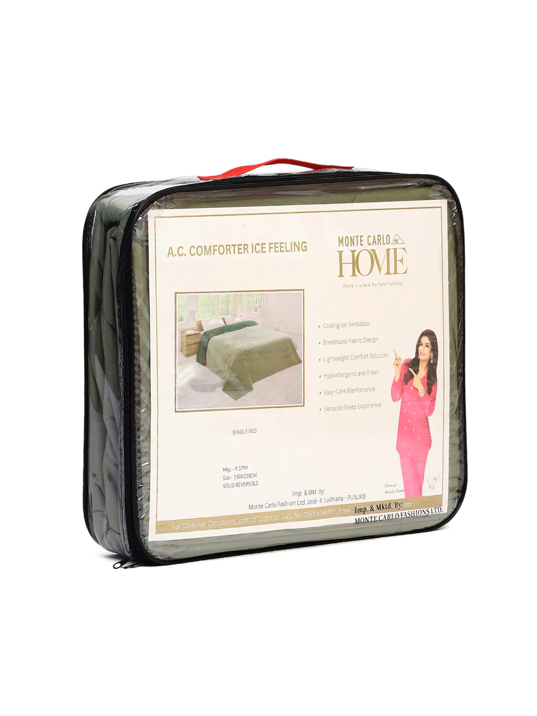 Solid Single Bed 110 GSM Comforter for AC Room - (Icefelgsb) - Image 12