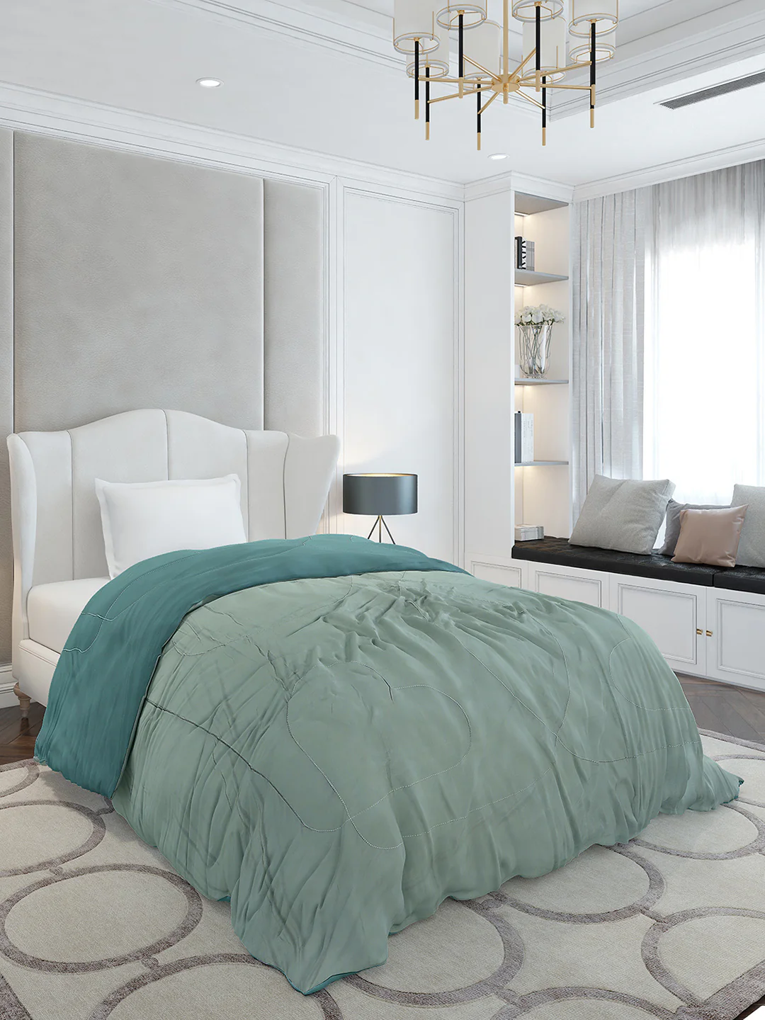 Solid Single Bed 110 GSM Comforter for AC Room - (Icefelgsb) - Image 5