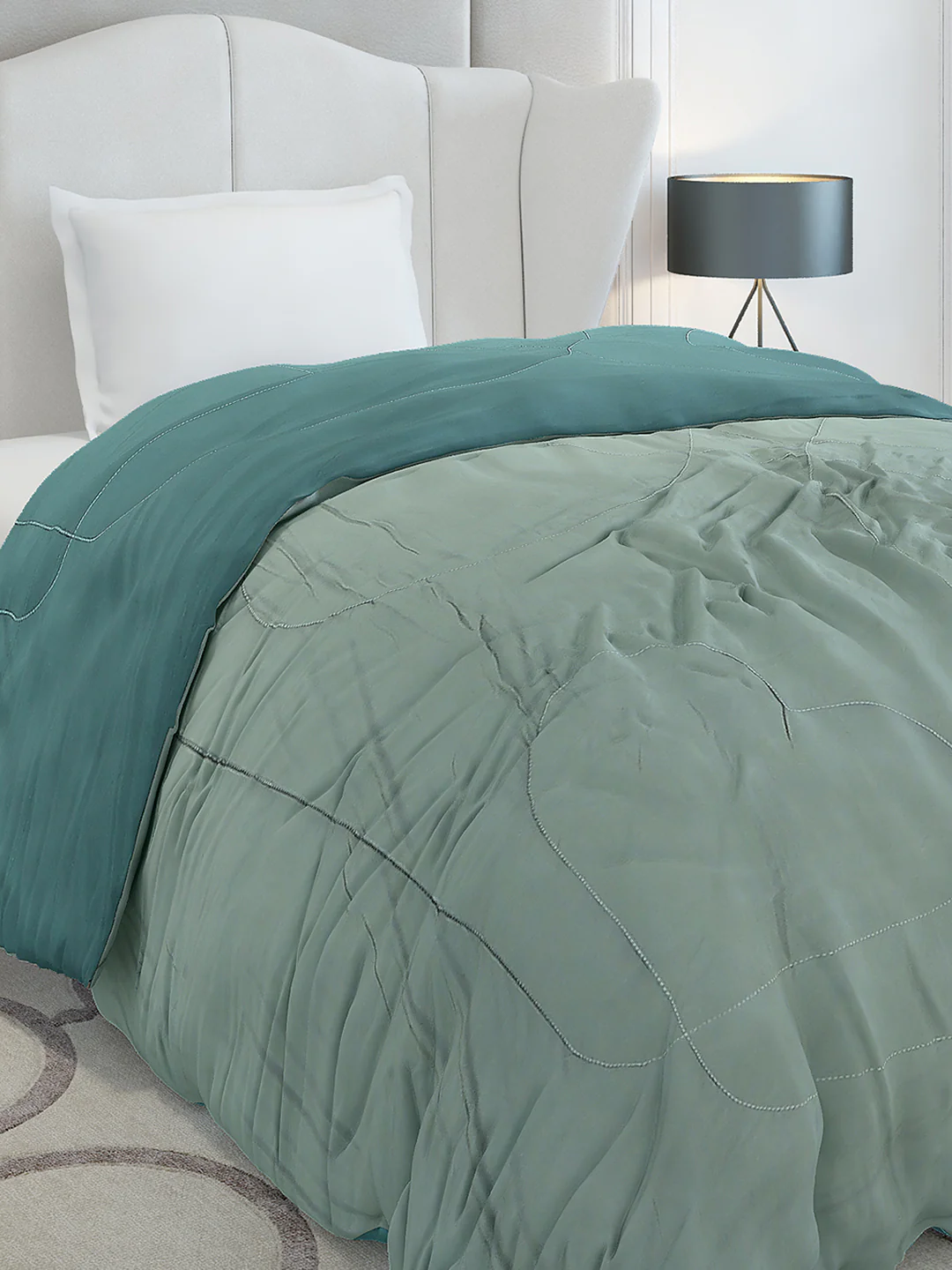 Solid Single Bed 110 GSM Comforter for AC Room - (Icefelgsb) - Image 6