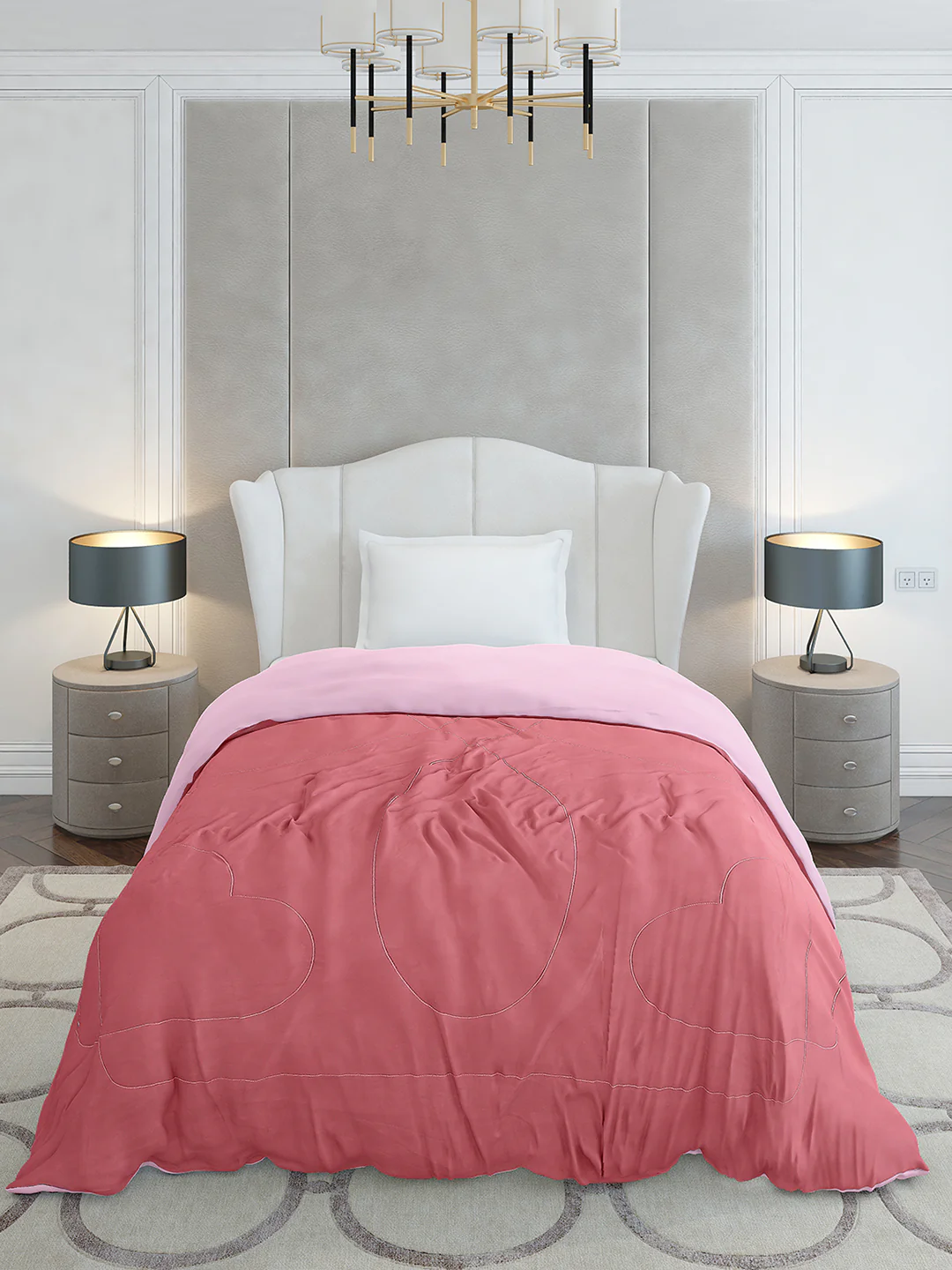 Solid Single Bed 110 GSM Comforter for AC Room - (Icefelgsb) - Image 2