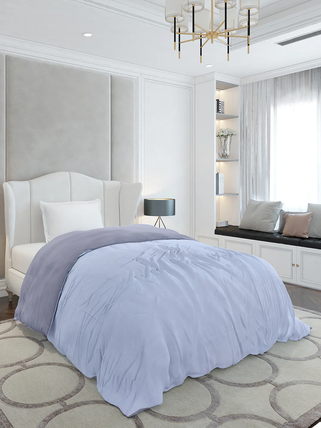 Solid Single Bed 110 GSM Comforter for AC Room - (Icefelgsb) - Image 5