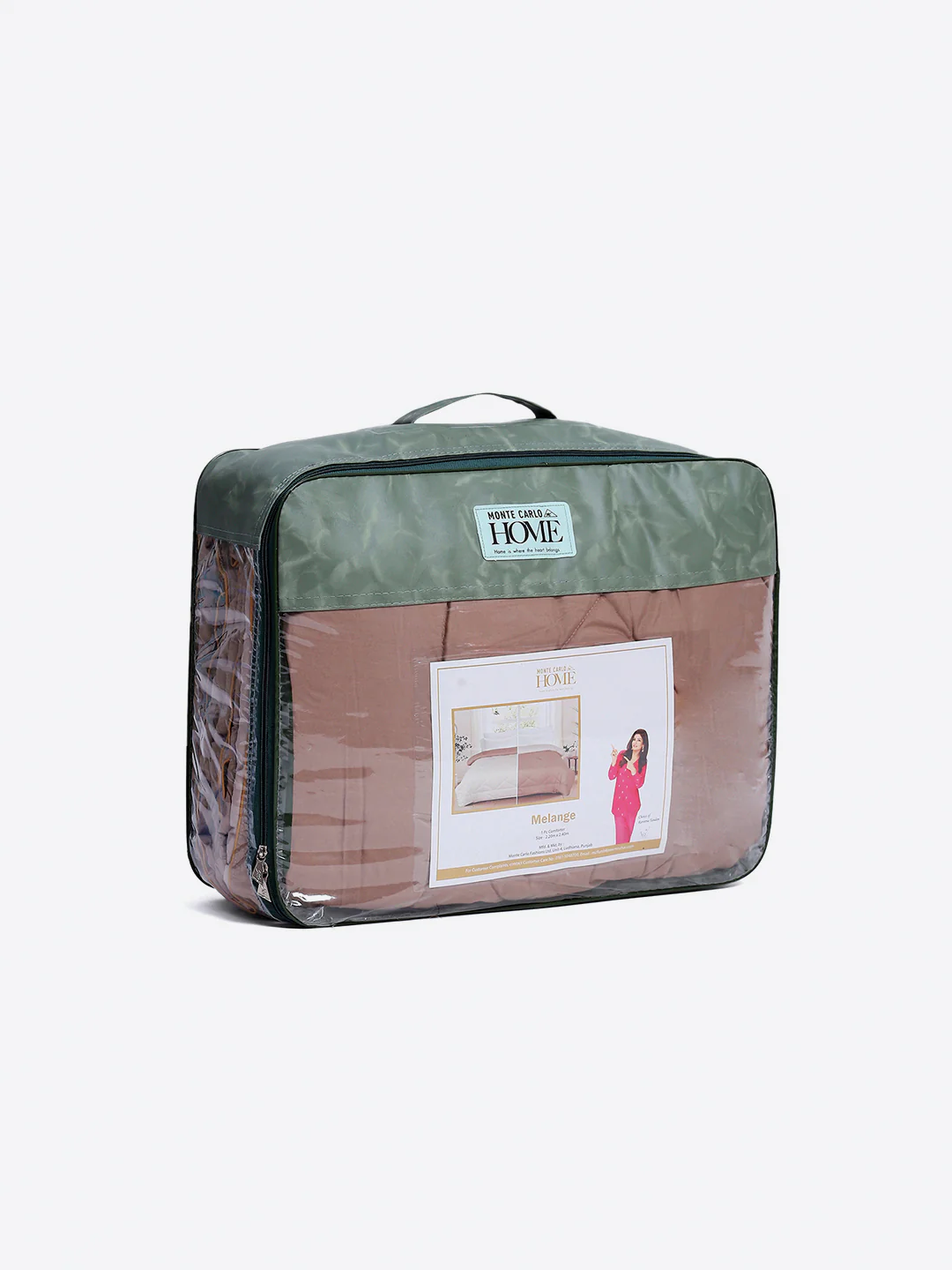 Solid Single Bed 3 Ply Comforter for AC Room - (Melange) - Image 11