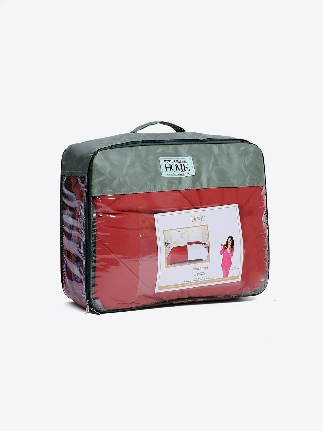 Solid Single Bed 3 Ply Comforter for AC Room - (Melange) - Image 11