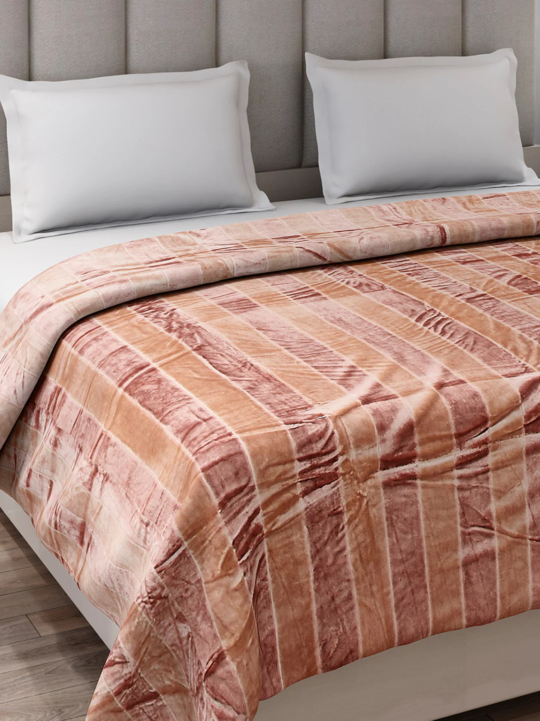 Striped Double Bed 300 GSM Blanket for AC Room - (Cosmos) - Image 4
