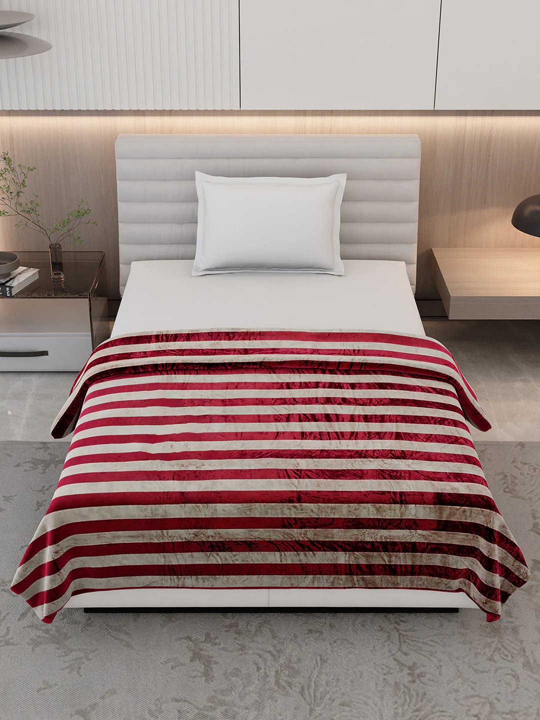 Striped Single Bed 300 GSM Blanket for AC Room - (Tribal) - Image 2