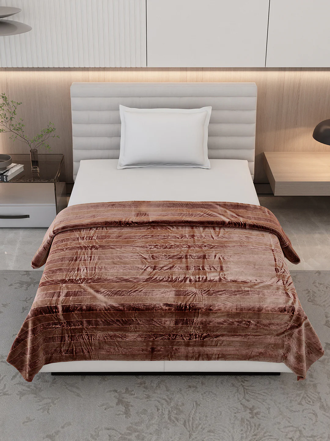 Striped Single Bed 300 GSM Blanket for AC Room - (Tribal) - Image 2