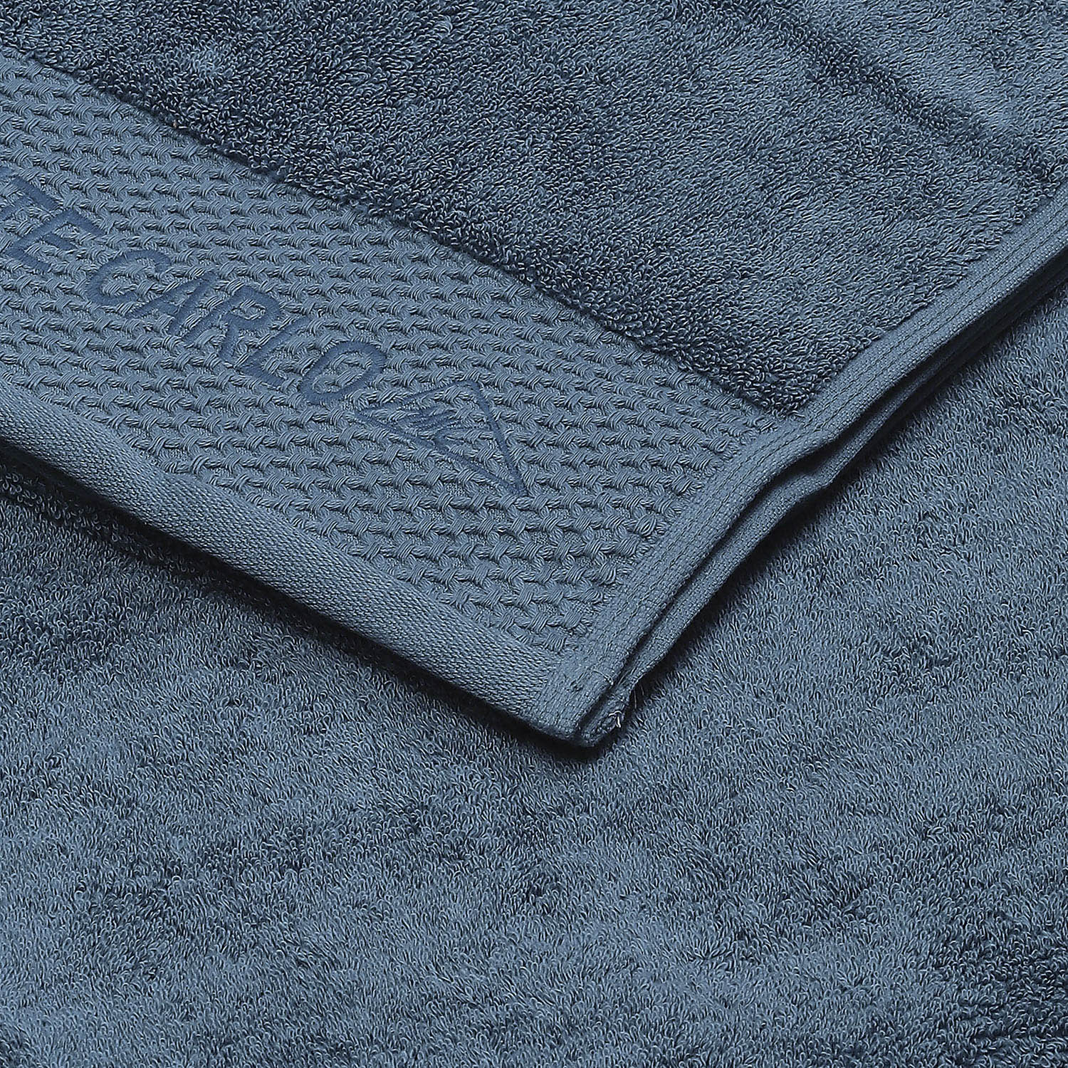 Teal Blue Cotton 650 GSM Bath Towel - Image 3