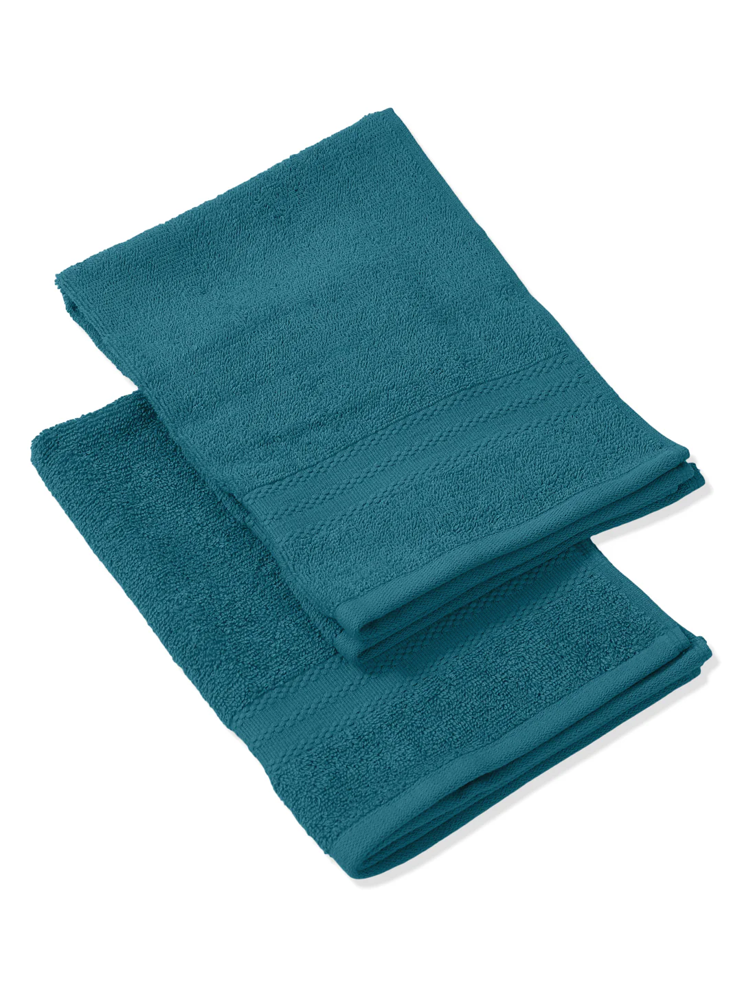 Teal Blue Pure Cotton Solid 380 GSM Hand Towel 2 Pc Set (Jazz Collection) - Image 6