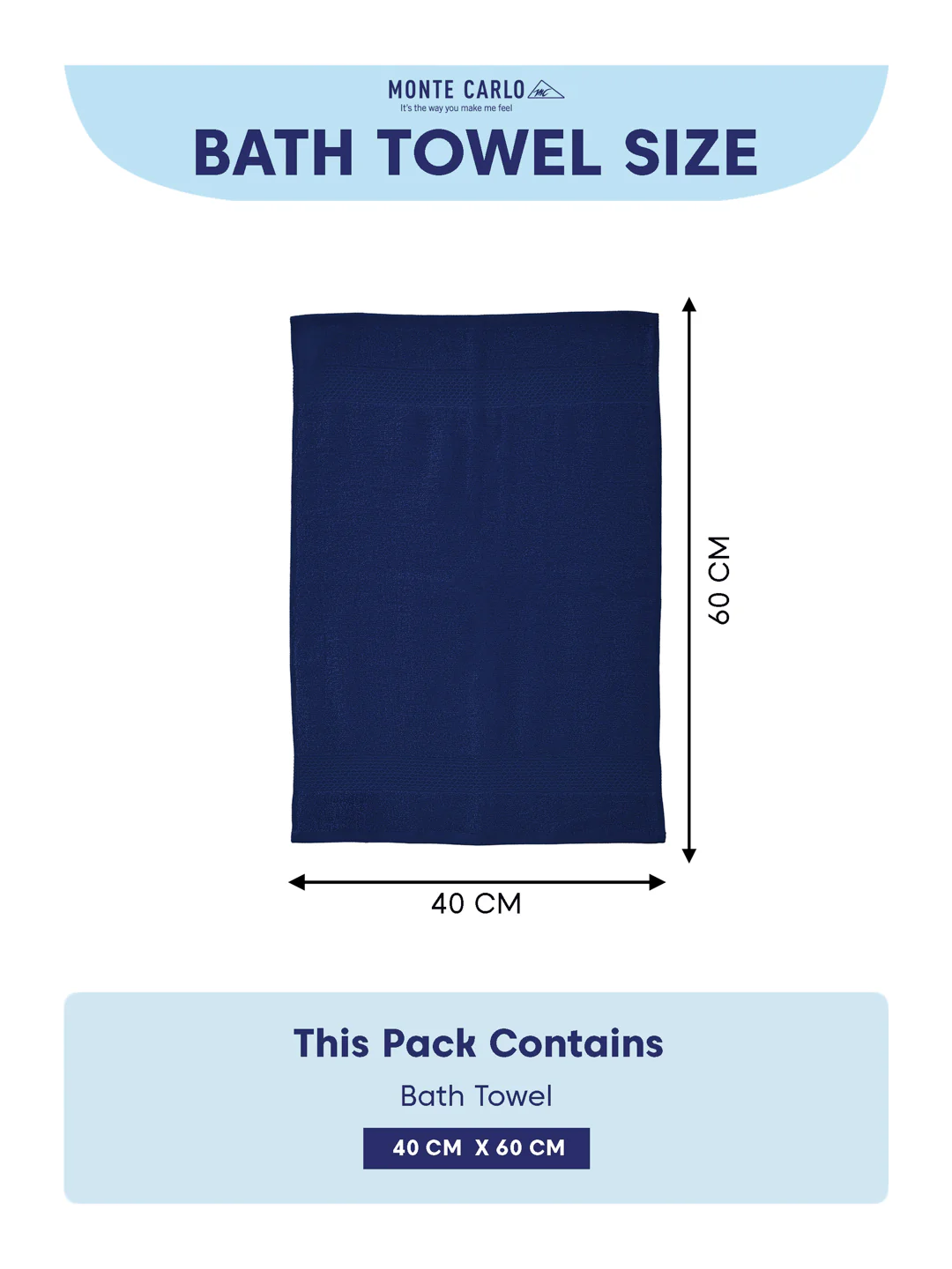Twilight Blue 100% Cotton Solid 380 GSM Bath Towel Super Charm 3 Pc Set Gifting Box Pack - Image 11