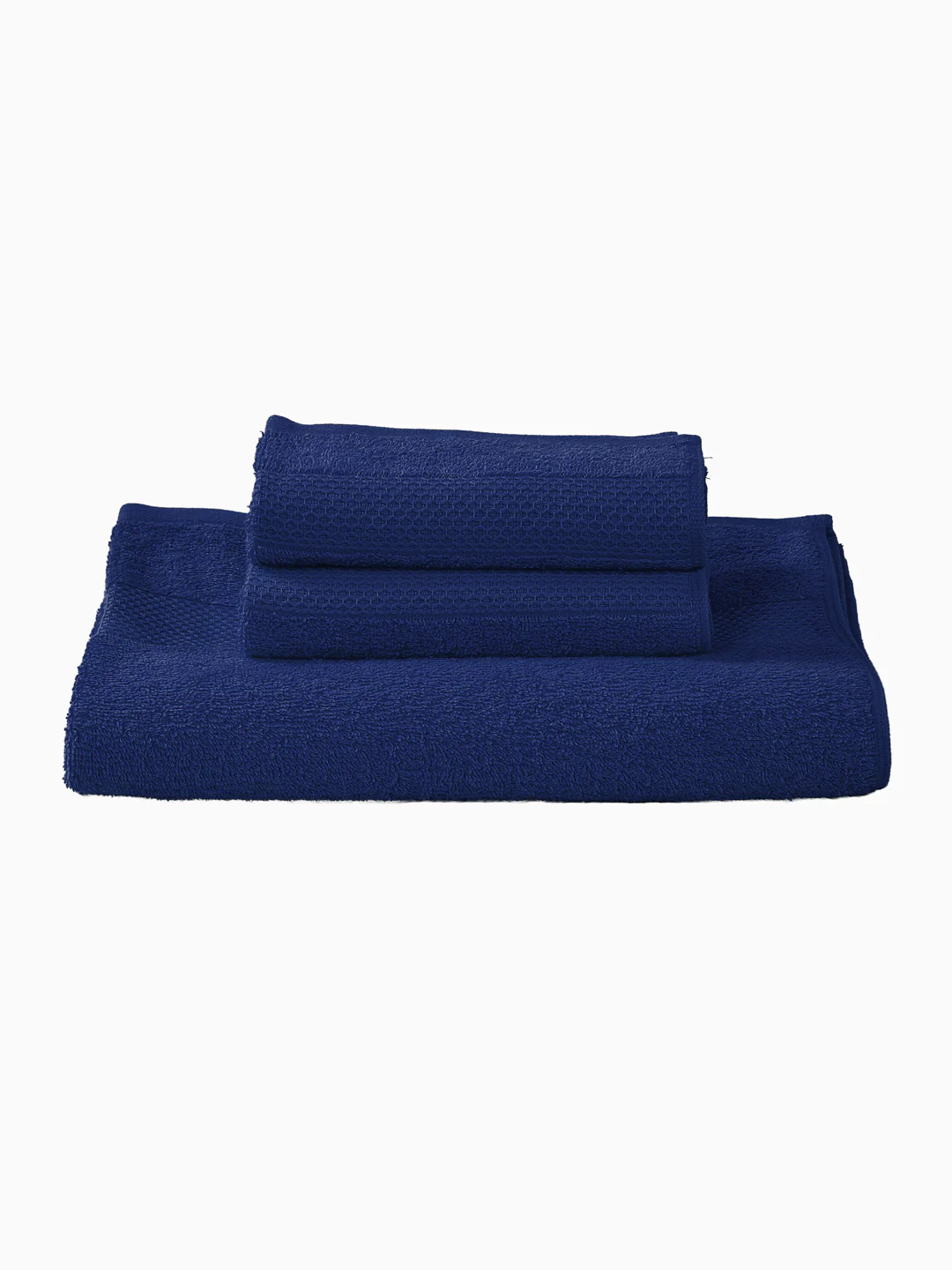 Twilight Blue 100% Cotton Solid 380 GSM Bath Towel Super Charm 3 Pc Set Gifting Box Pack - Image 5