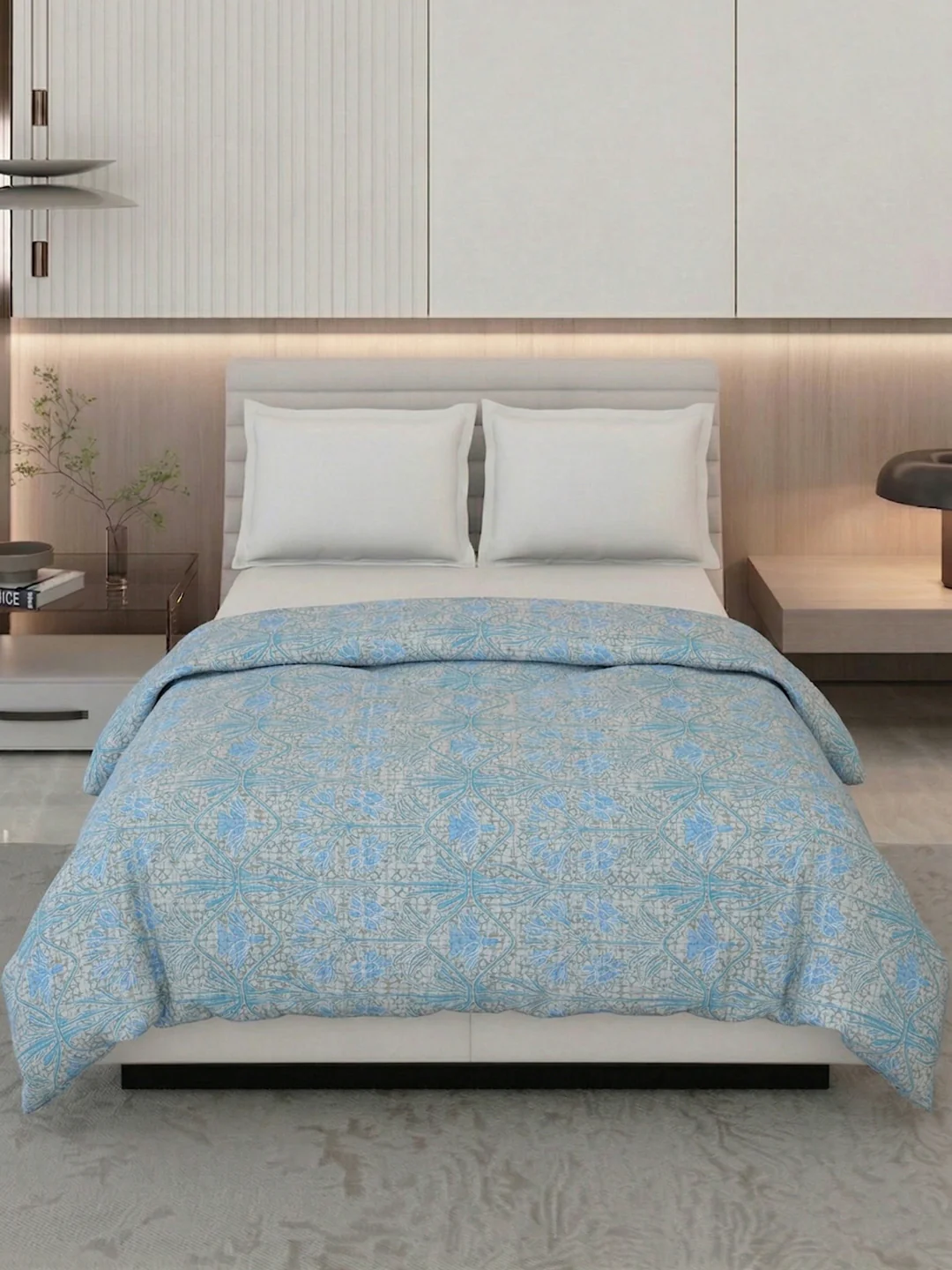 Vertical Floral Print King Size 3 Ply 150 GSM Comforter Prestige Collection Weight 2.5 kg - Image 3