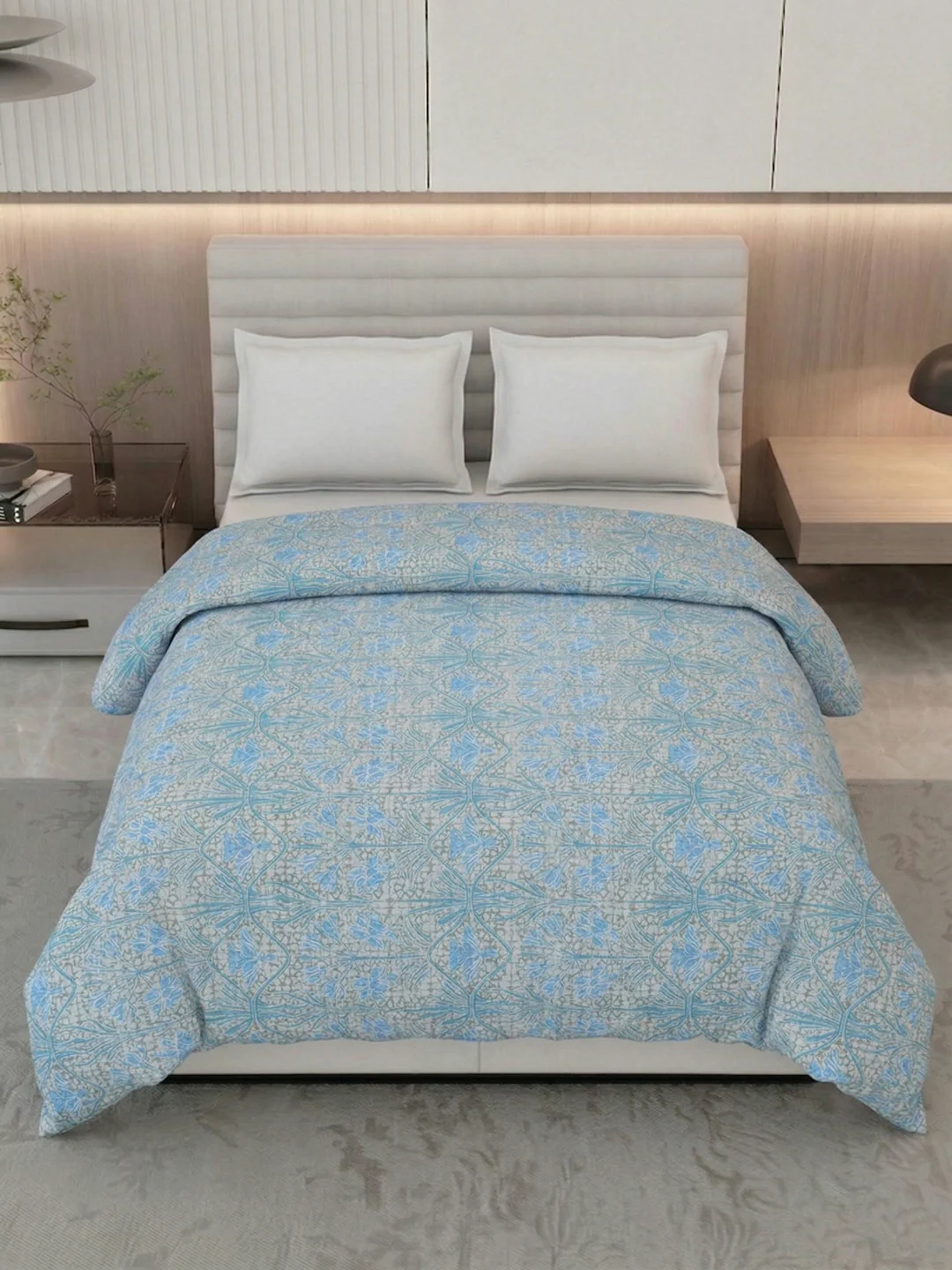 Vertical Floral Print King Size 3 Ply 150 GSM Comforter Prestige Collection Weight 2.5 kg - Image 4