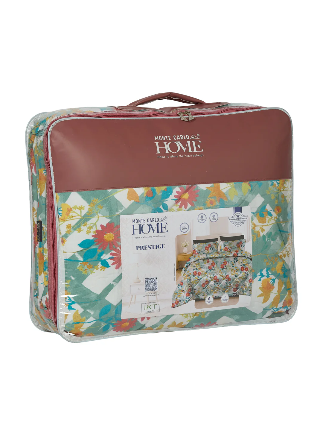 Vertical Floral Print King Size 3 Ply 150 GSM Comforter Prestige Collection Weight 2.5 kg - Image 10