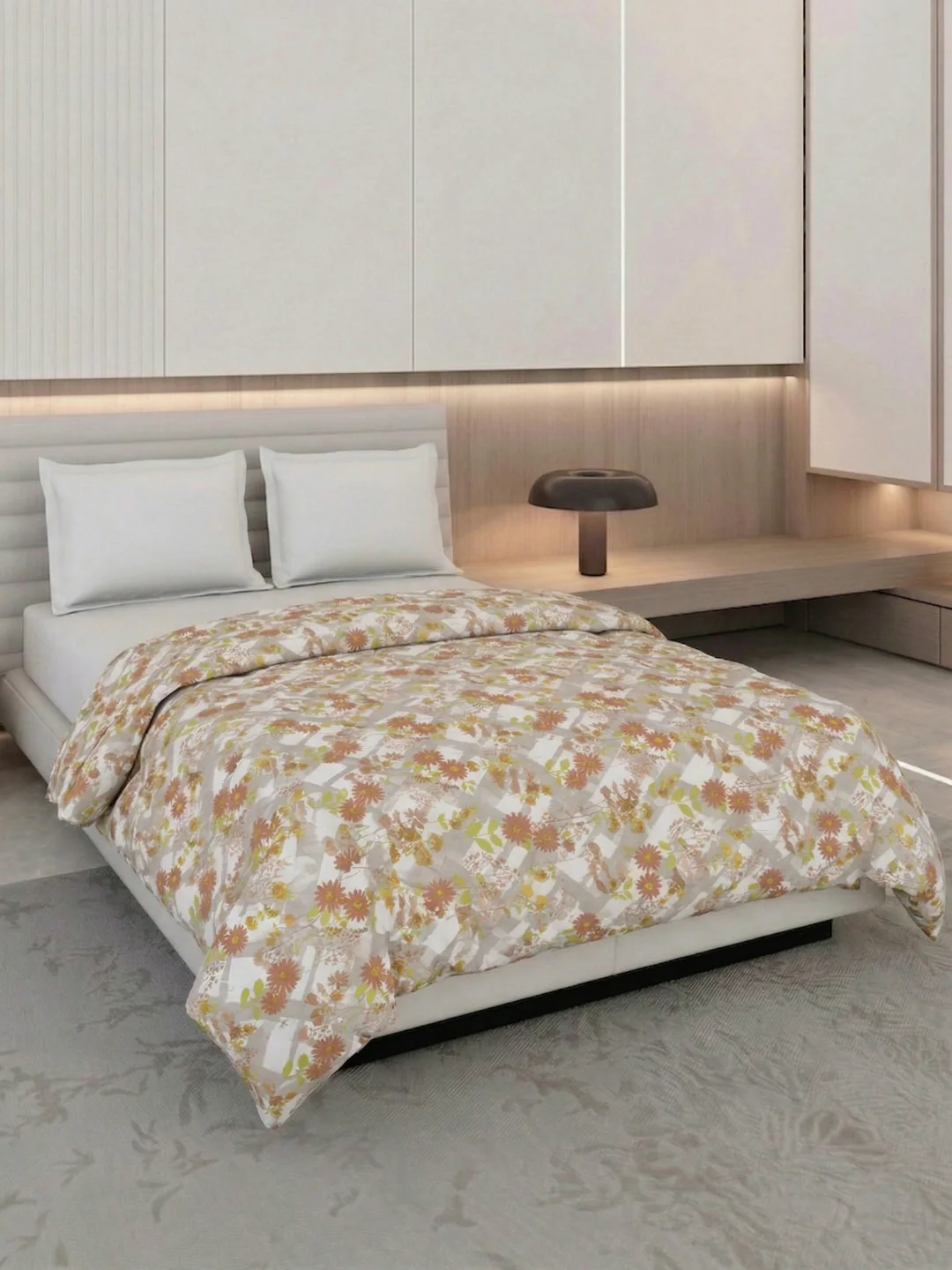 Vertical Floral Print King Size 3 Ply 150 GSM Comforter Prestige Collection Weight 2.5 kg - Image 2