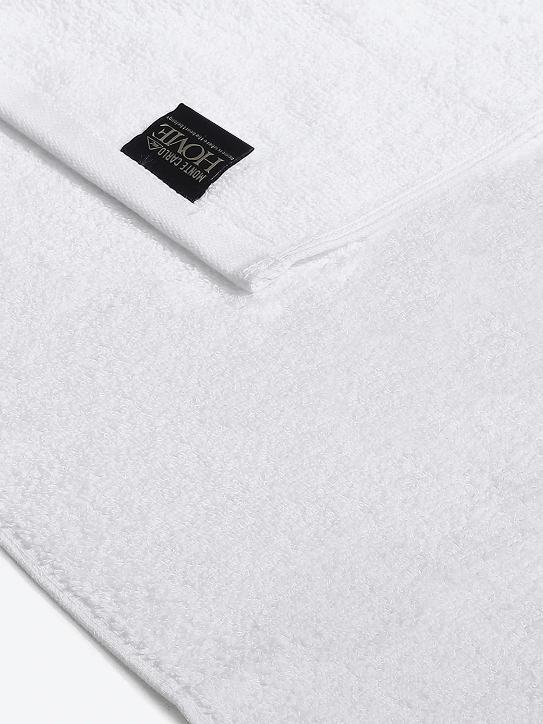 White Cotton Solid 350 GSM Hand Towel (Pack of 2) - Image 3