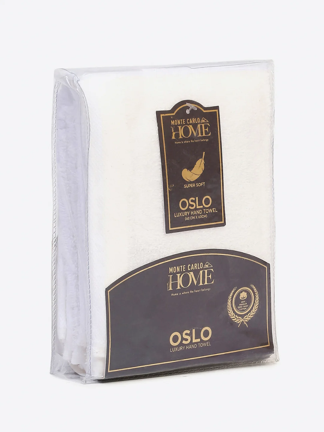 White Cotton Solid 350 GSM Hand Towel (Pack of 2) - Image 5