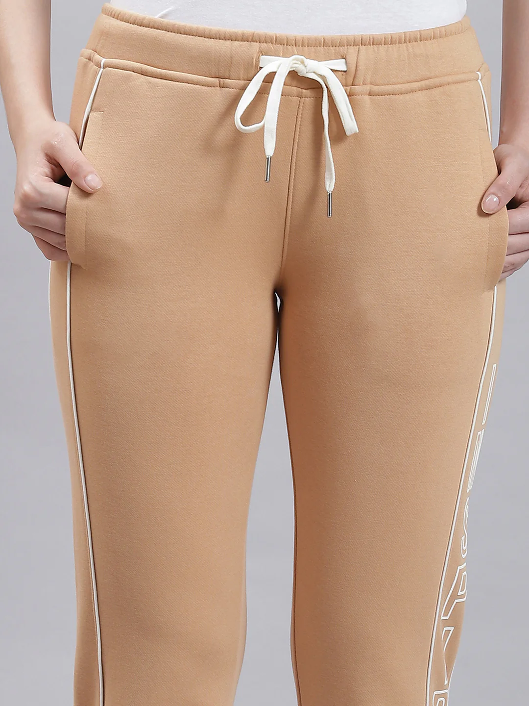 Women Beige Printed Winter Lower - Image 6