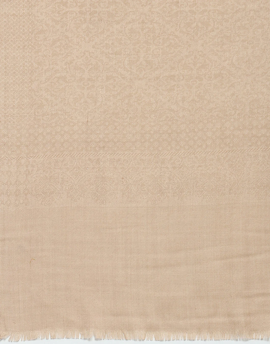 Women Beige Self Design Shawl - Image 7